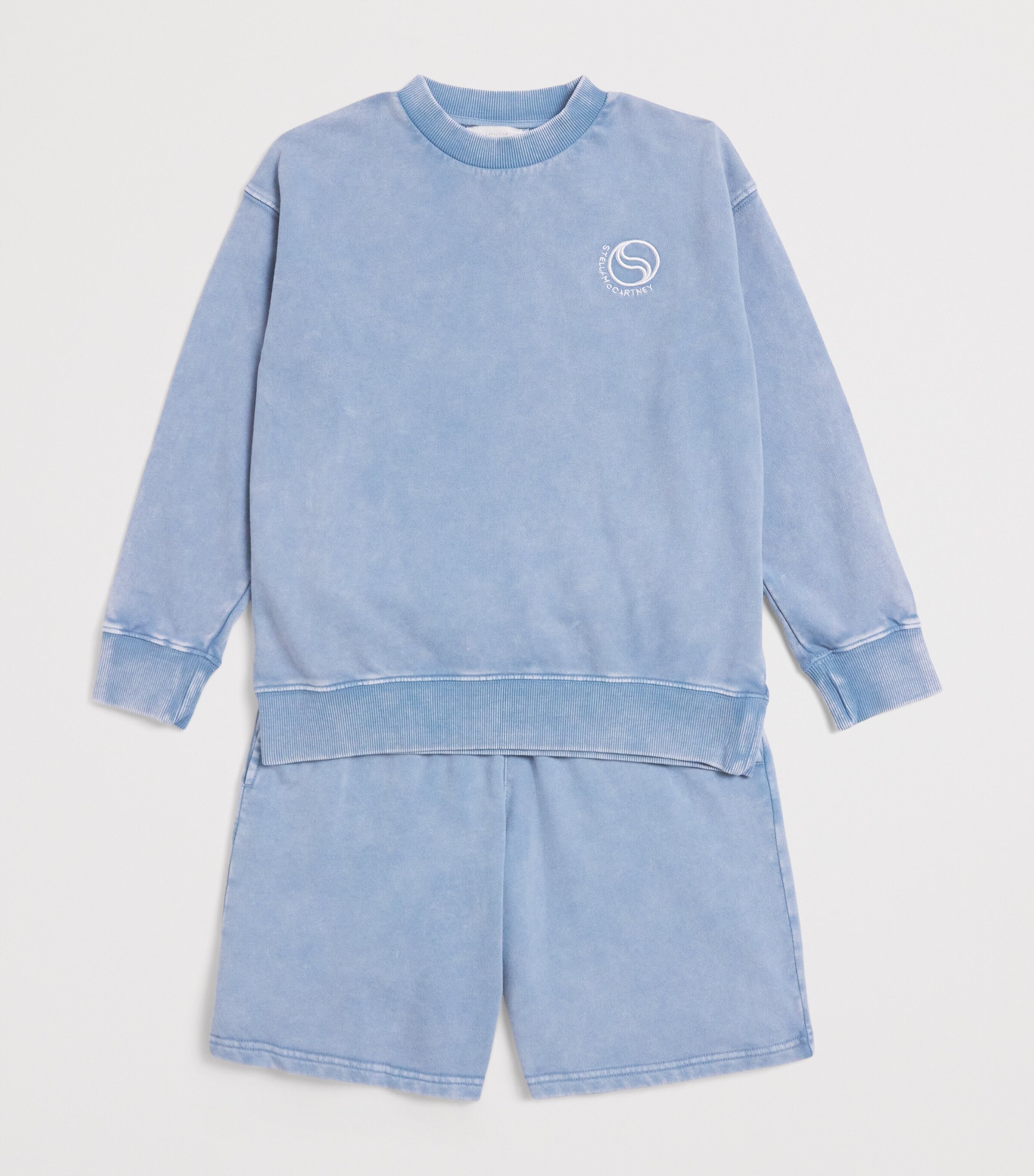 Stella McCartney Kids Logo Sweatshirt and Shorts Set (8-14 Years) Image 3
