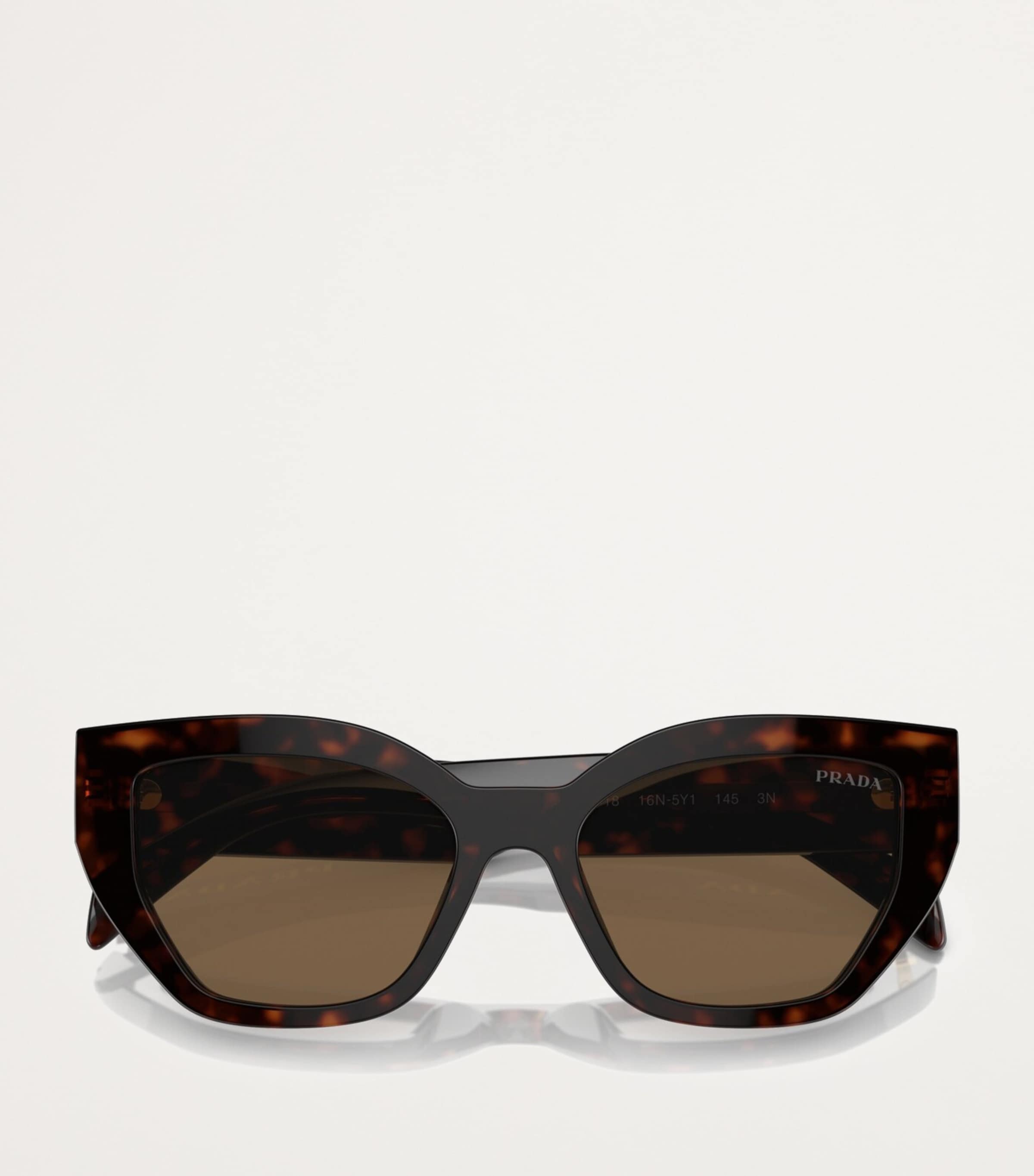 Prada Tortoiseshell Geometric Sunglasses Image 5