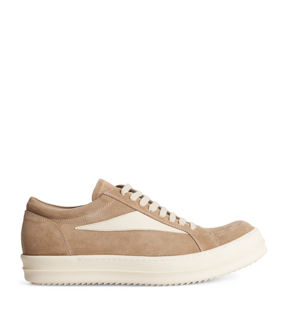 Rick Owens Suede Vintage Low-Top Sneakers Harrods LT