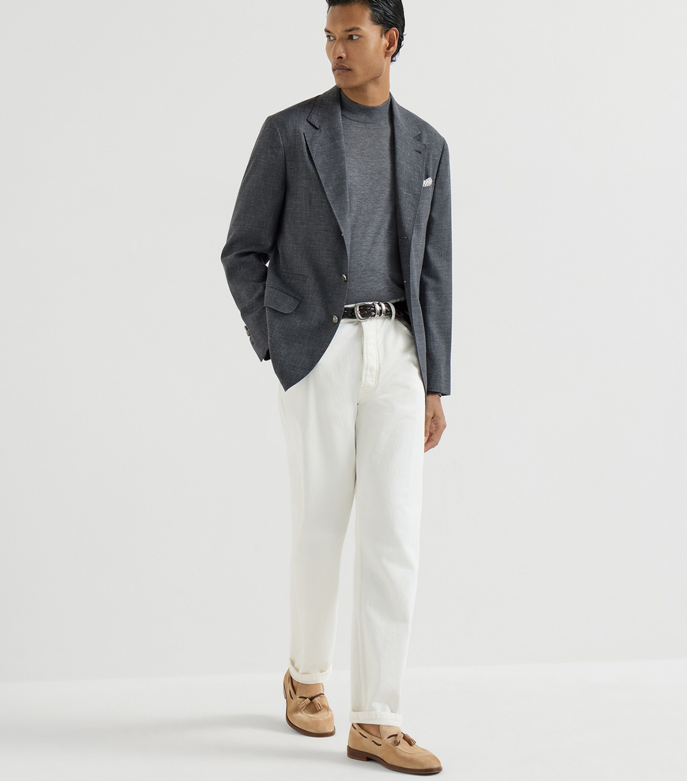 Brunello Cucinelli Suede Tassel Loafers Image 4