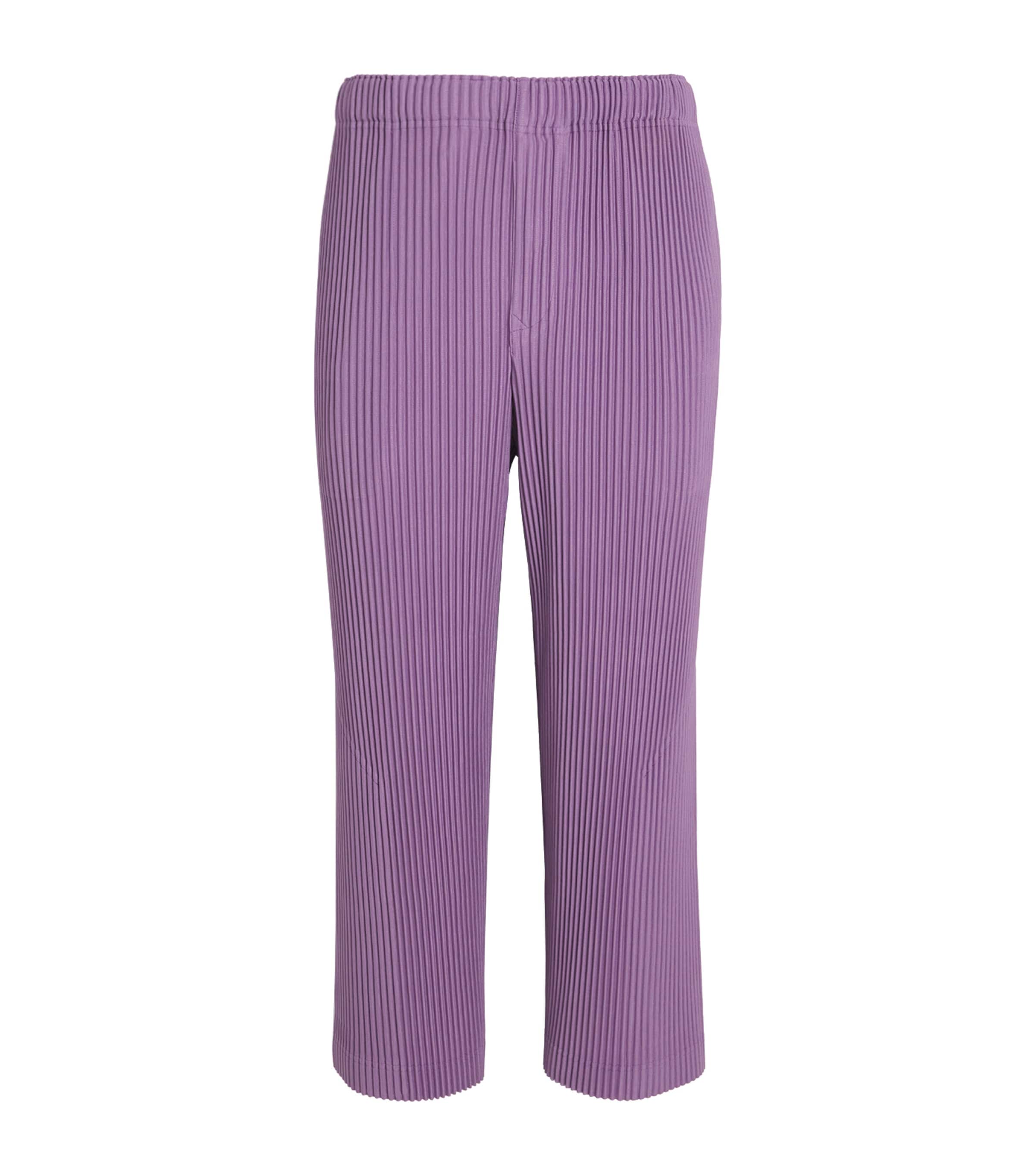HOMME PLISSE パンツ　viola violet 2 Homme Plissé Issey Miyake Purple Pleated Straight Trousers