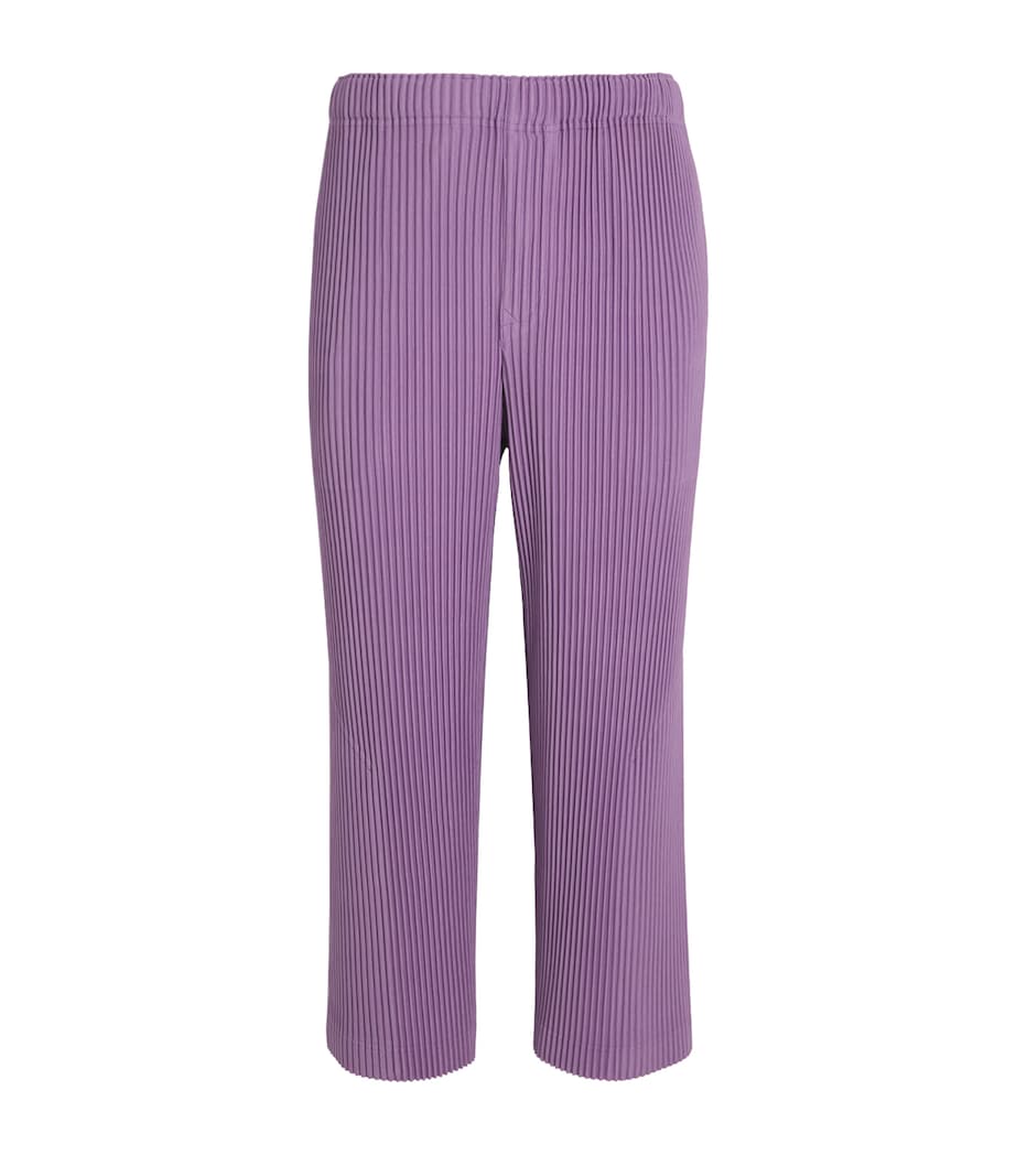 Pleated Straight Trousers 82-VIOLA PURPLE Image 1