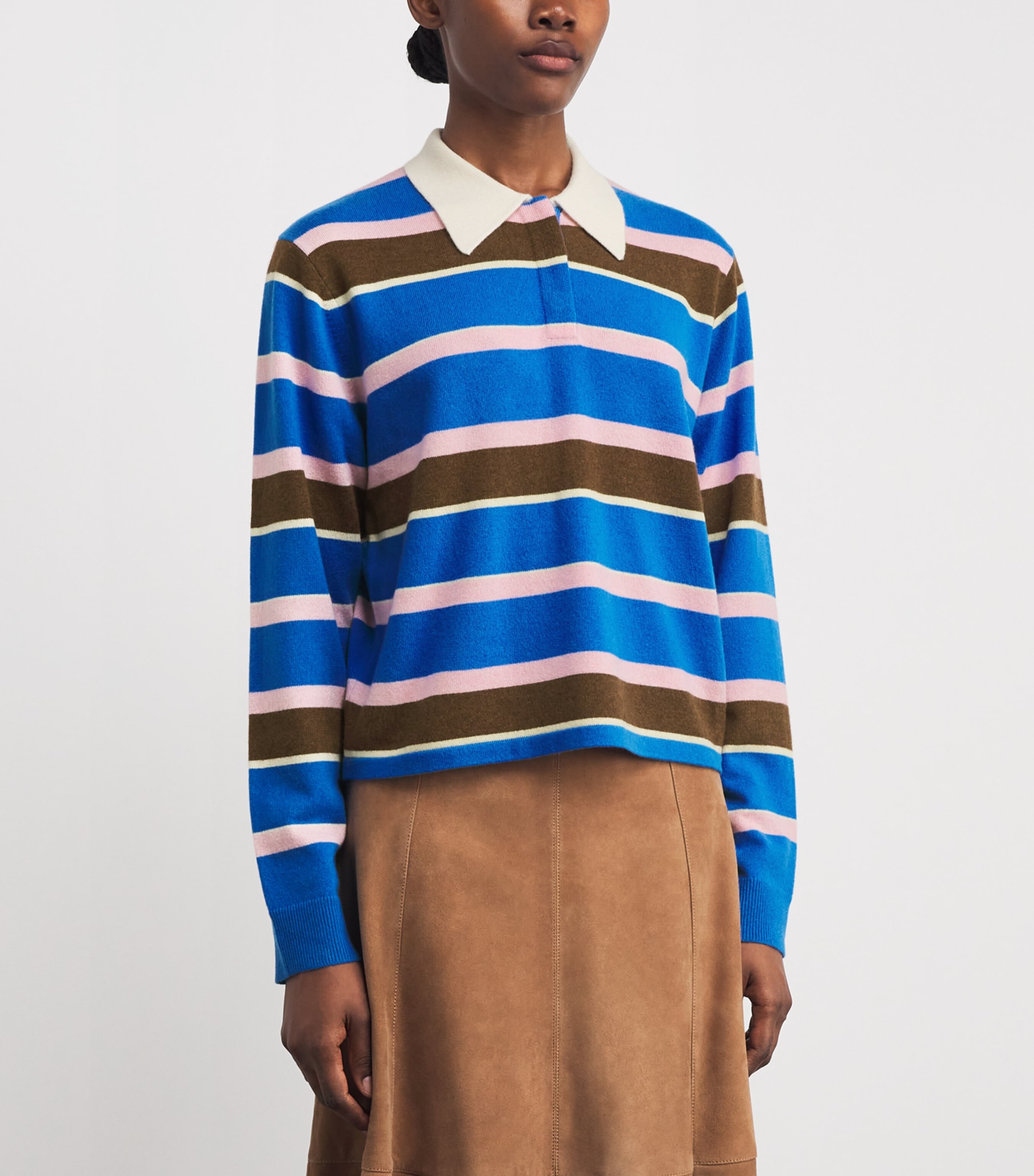 Cashmere Stripe Rugby Shirt TWILIGHT COMBO Image 3