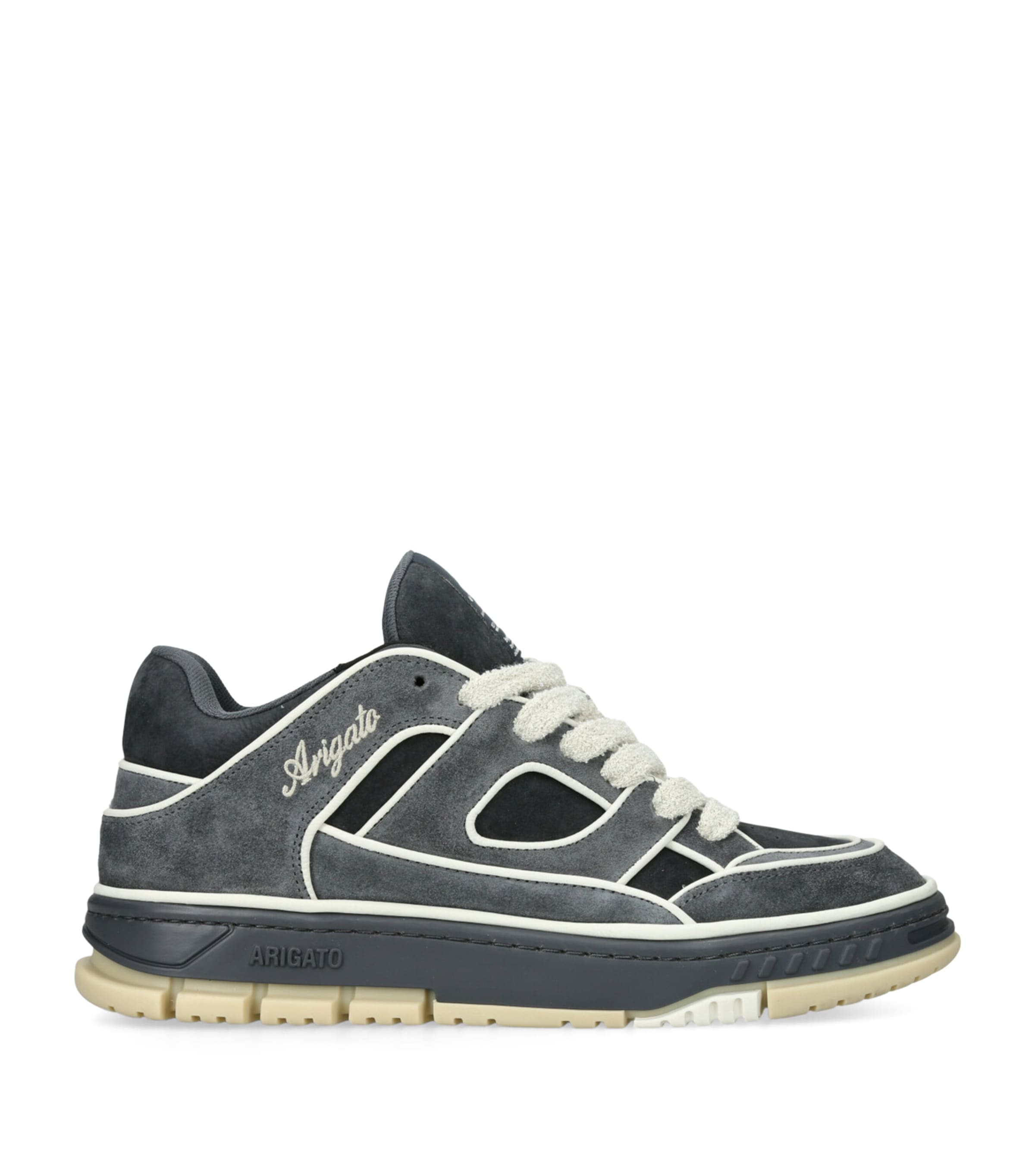 Axel Arigato Low-top Nubuck Sneakers With Contrasting Stitching In Black