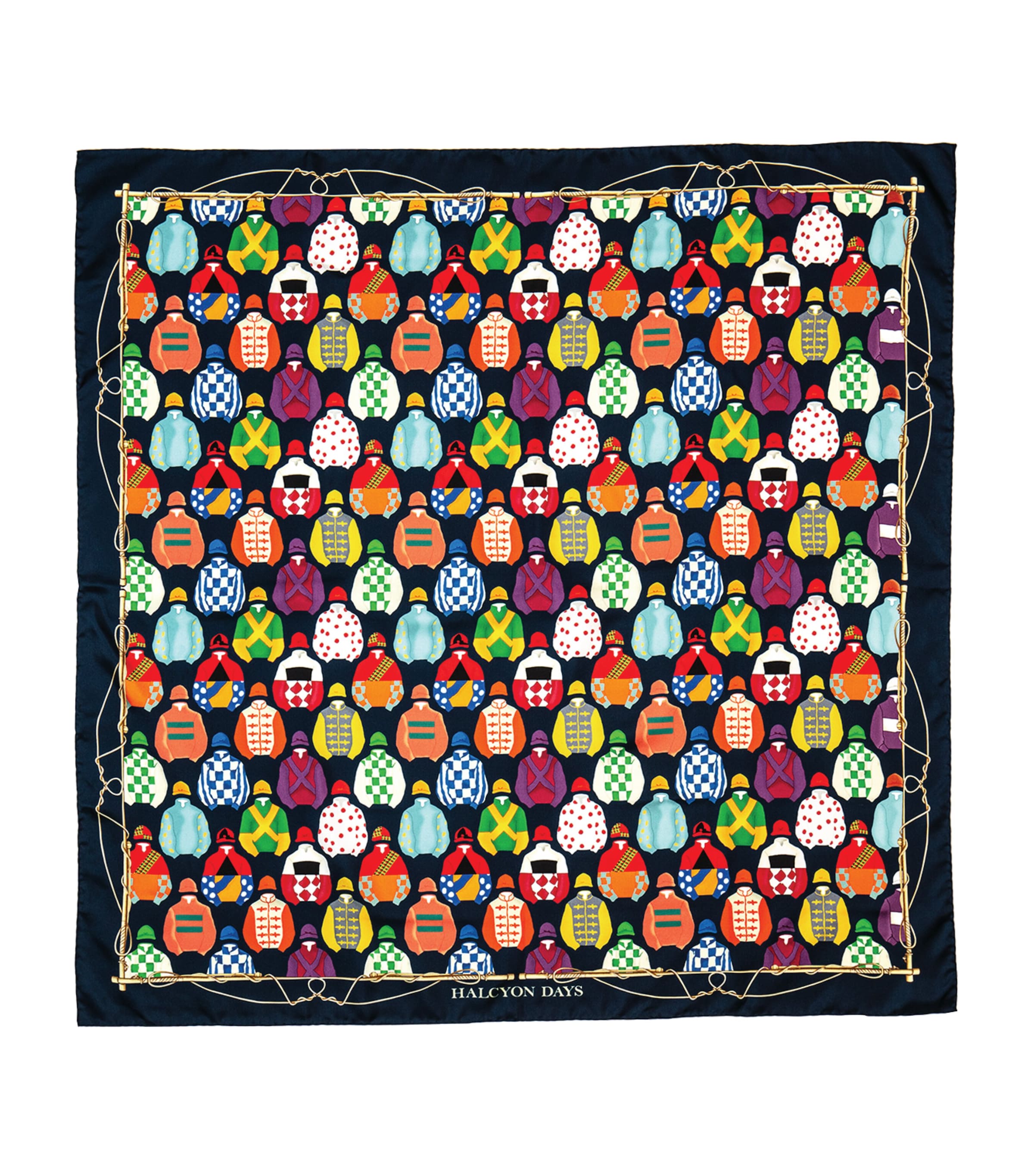 Shop Halcyon Days Racing Print Silk Scarf