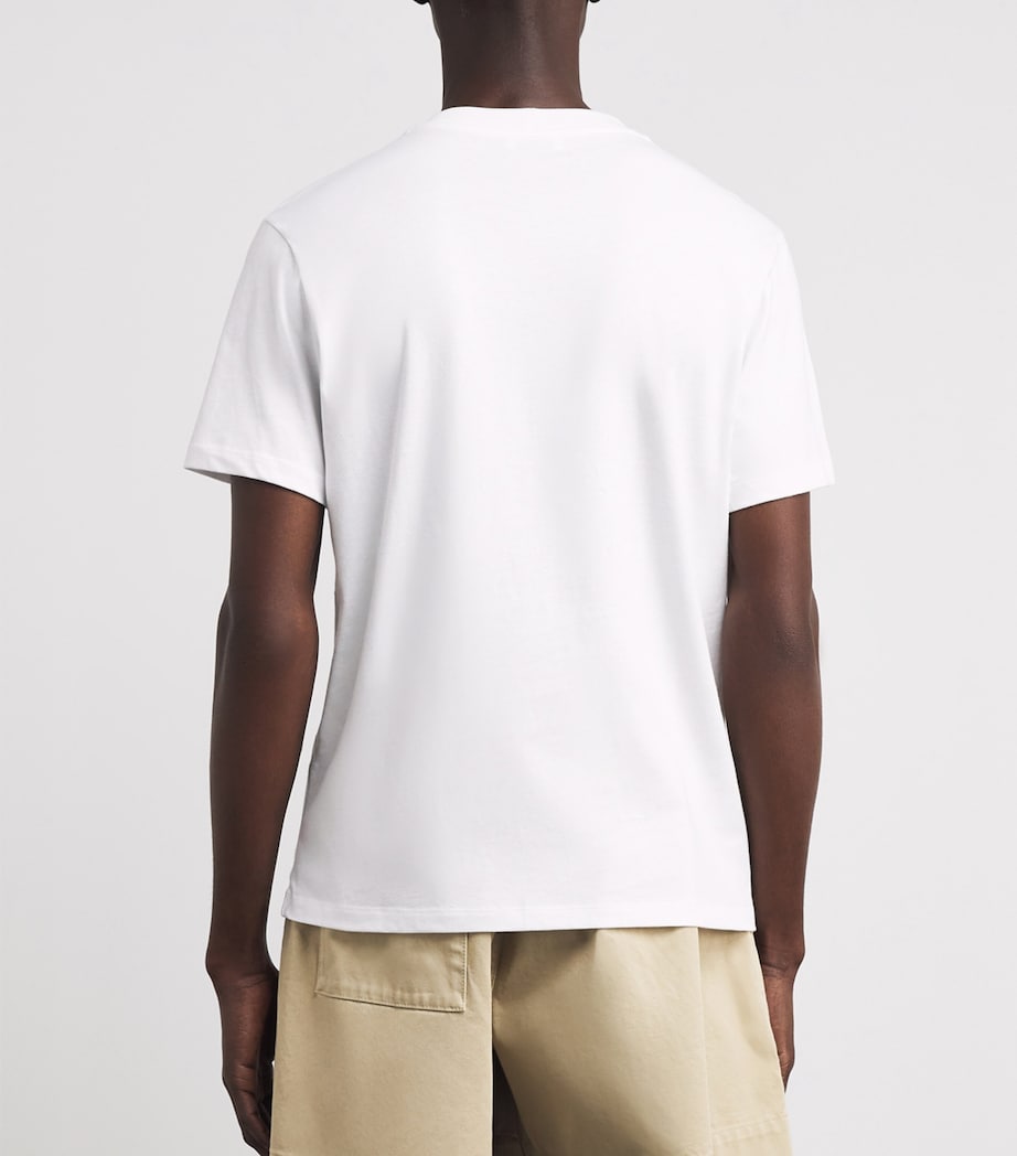 Sandro Paris Mens Cotton Logo T-Shirt White Image 5