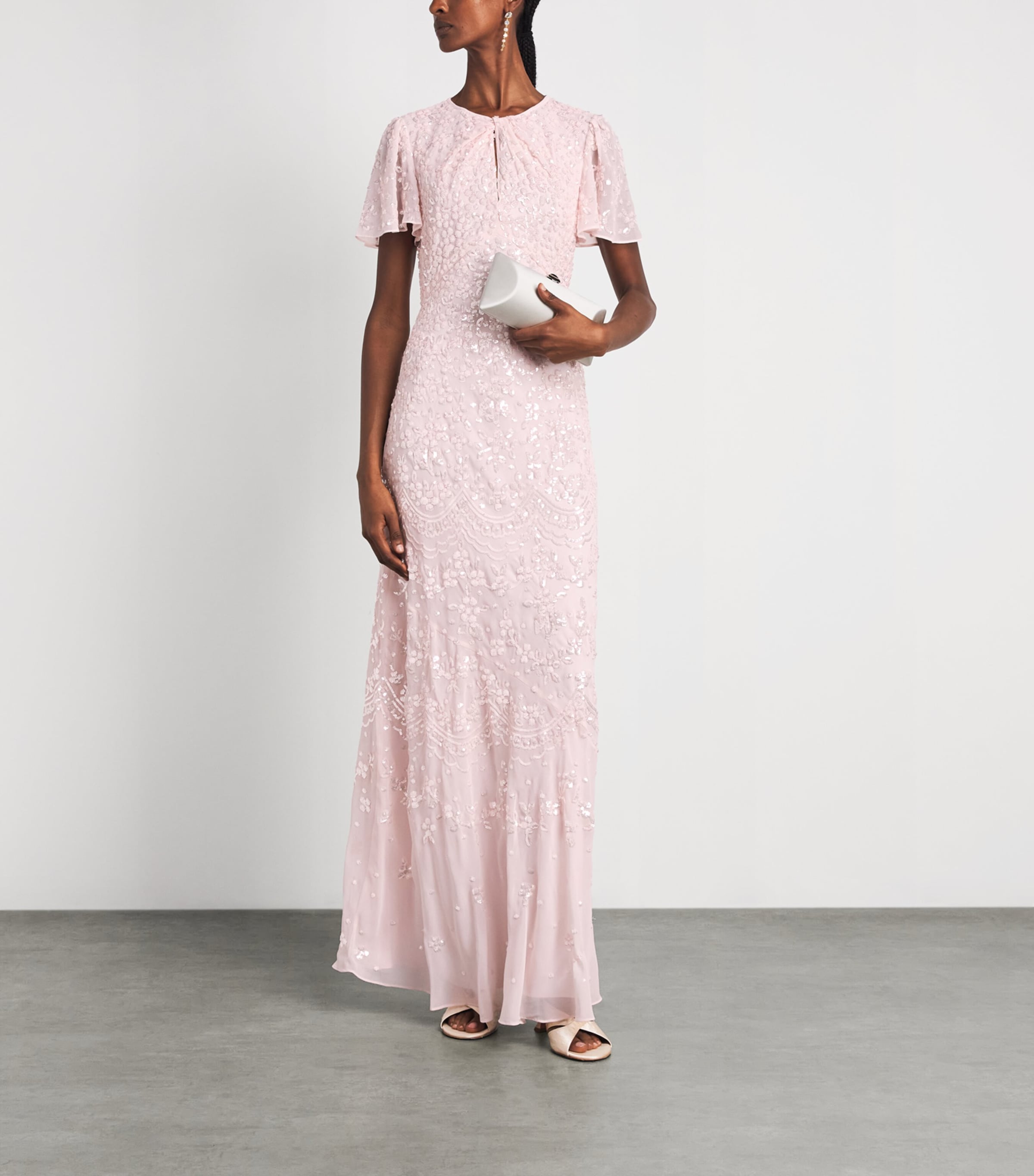 Needle & Thread Womens Georgette Freya Gown Dusk Pink Image 2
