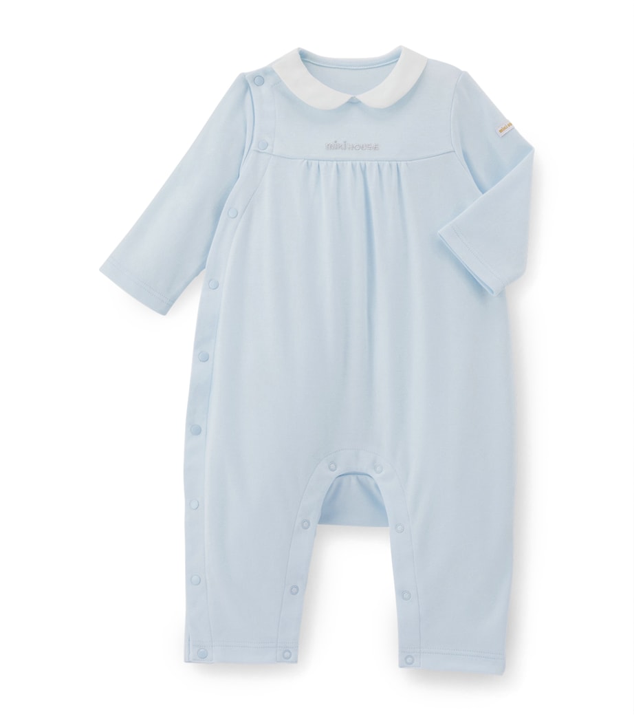 Cotton Embroidered Playsuit (6-12 Months) 15 Image 1