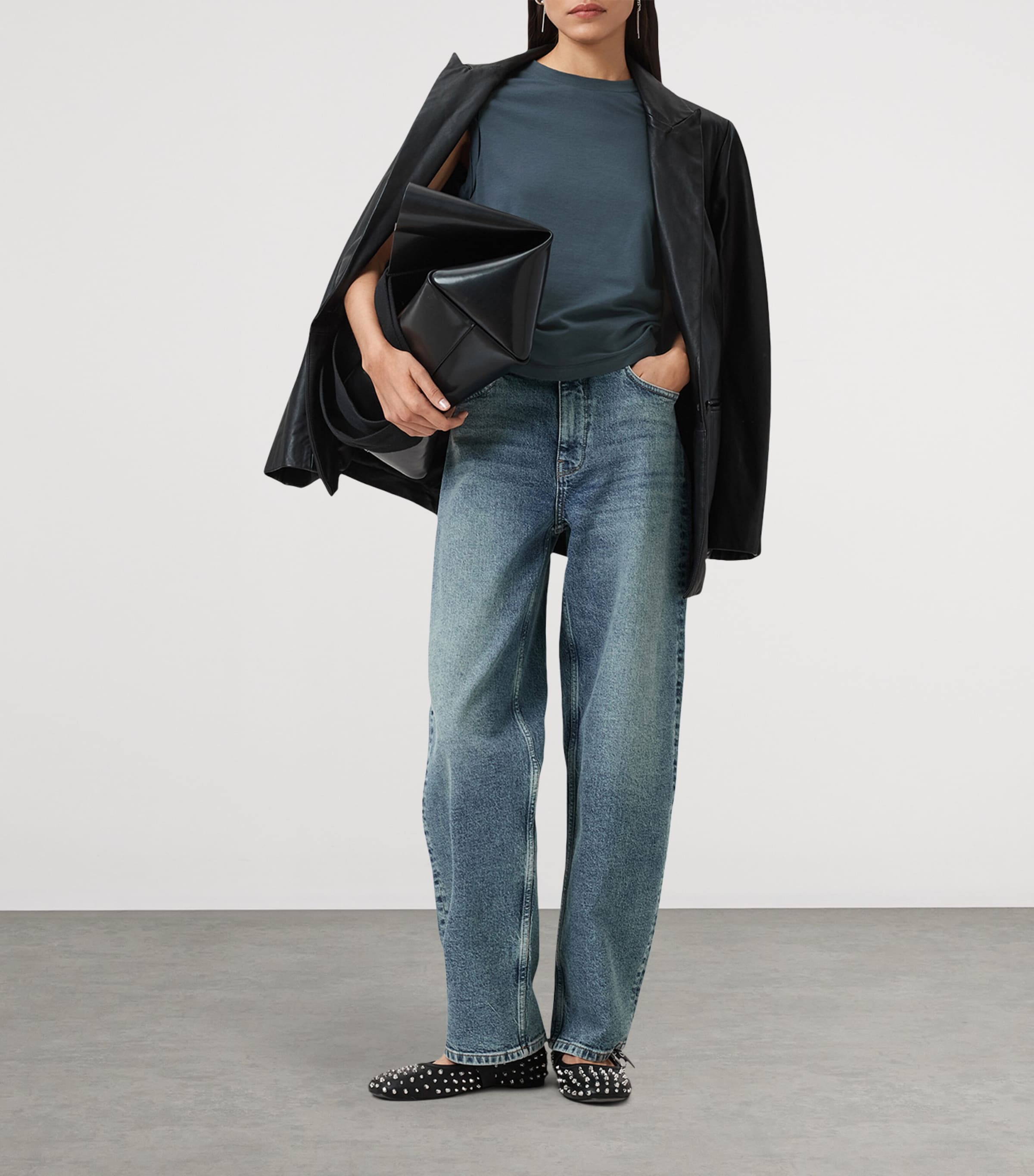 Ruched West Tank Top DARK SLATE BLUE Image 2