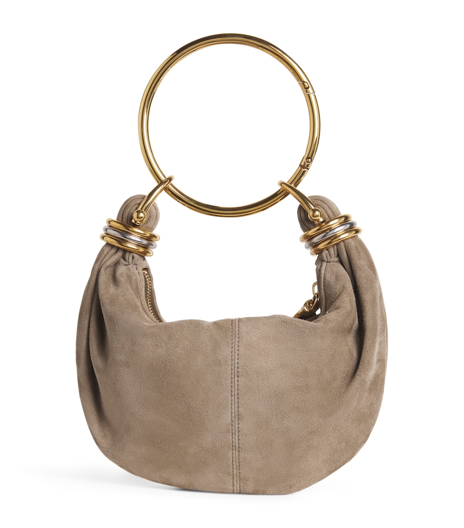Mini Suede Bracelet Hobo Bag FLANNEL GREY Image 1