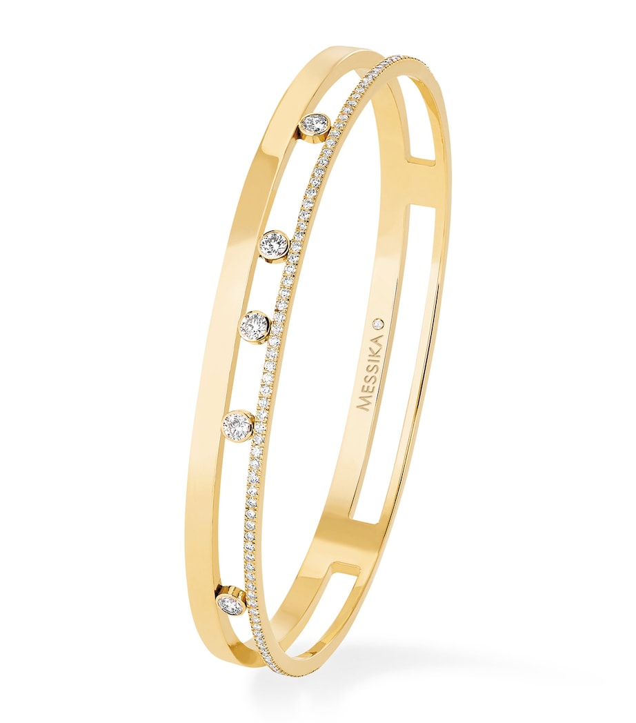 Yellow Gold and Diamond Move Romane Bangle YELLOW GOLD Image 1
