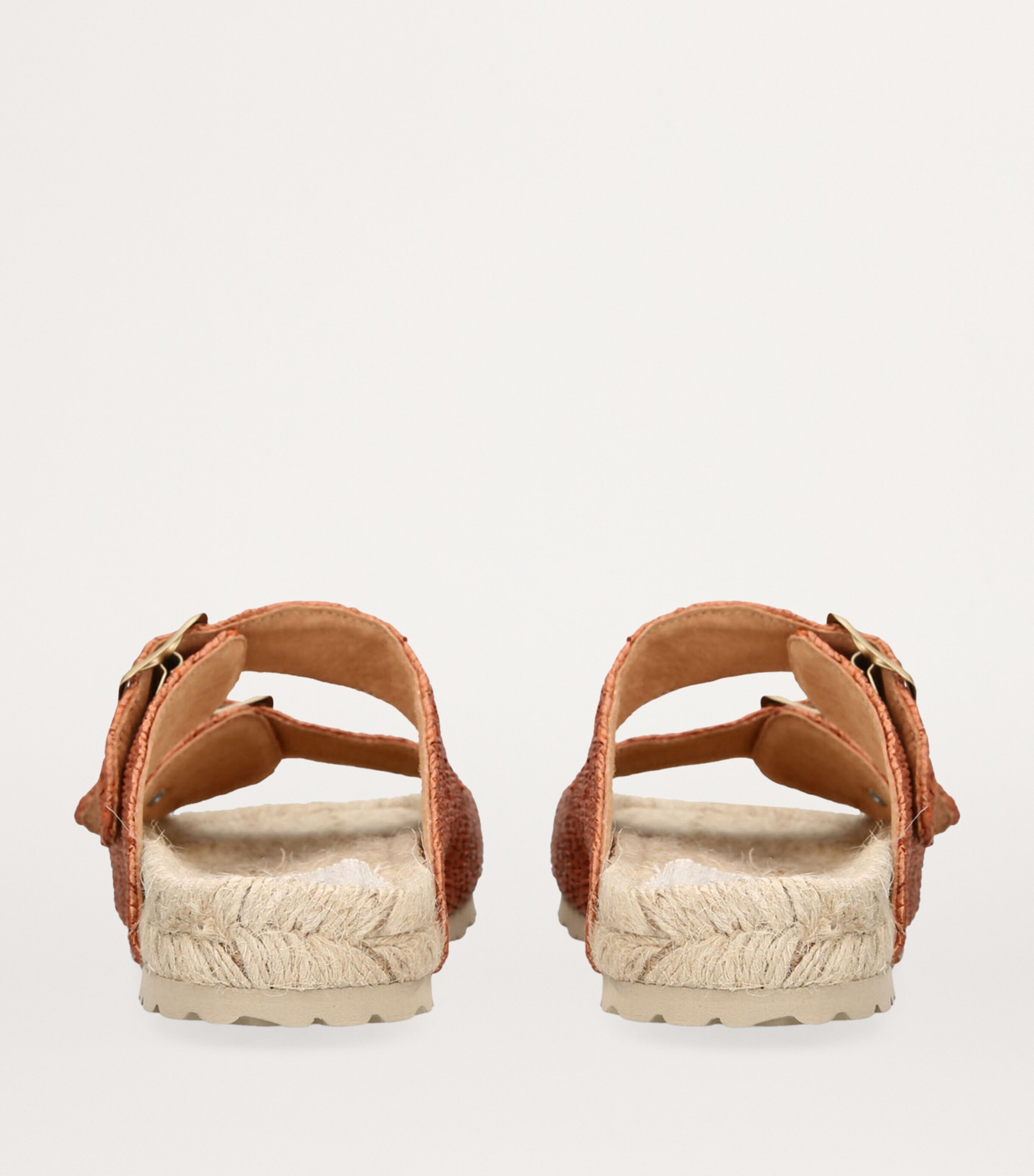Raffia Yucatan Sandals RUST COMB Image 2