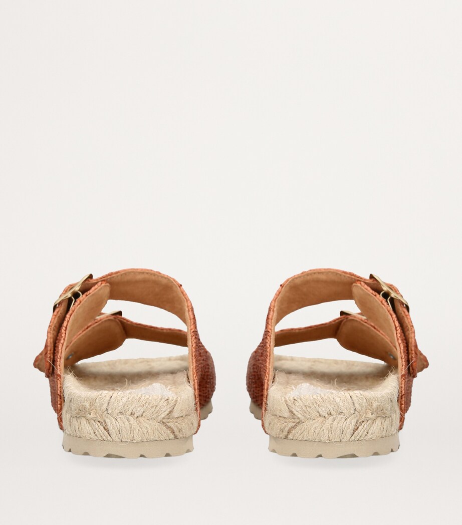 Raffia Yucatan Sandals RUST COMB Image 2