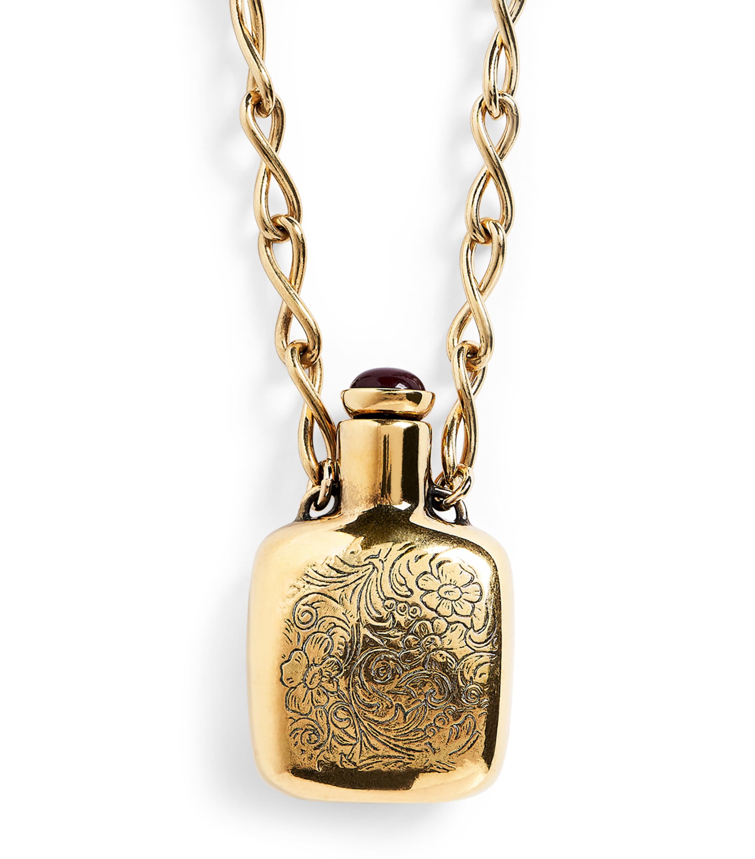 Chloé Victorian Bottle Pendant Necklace In Gold