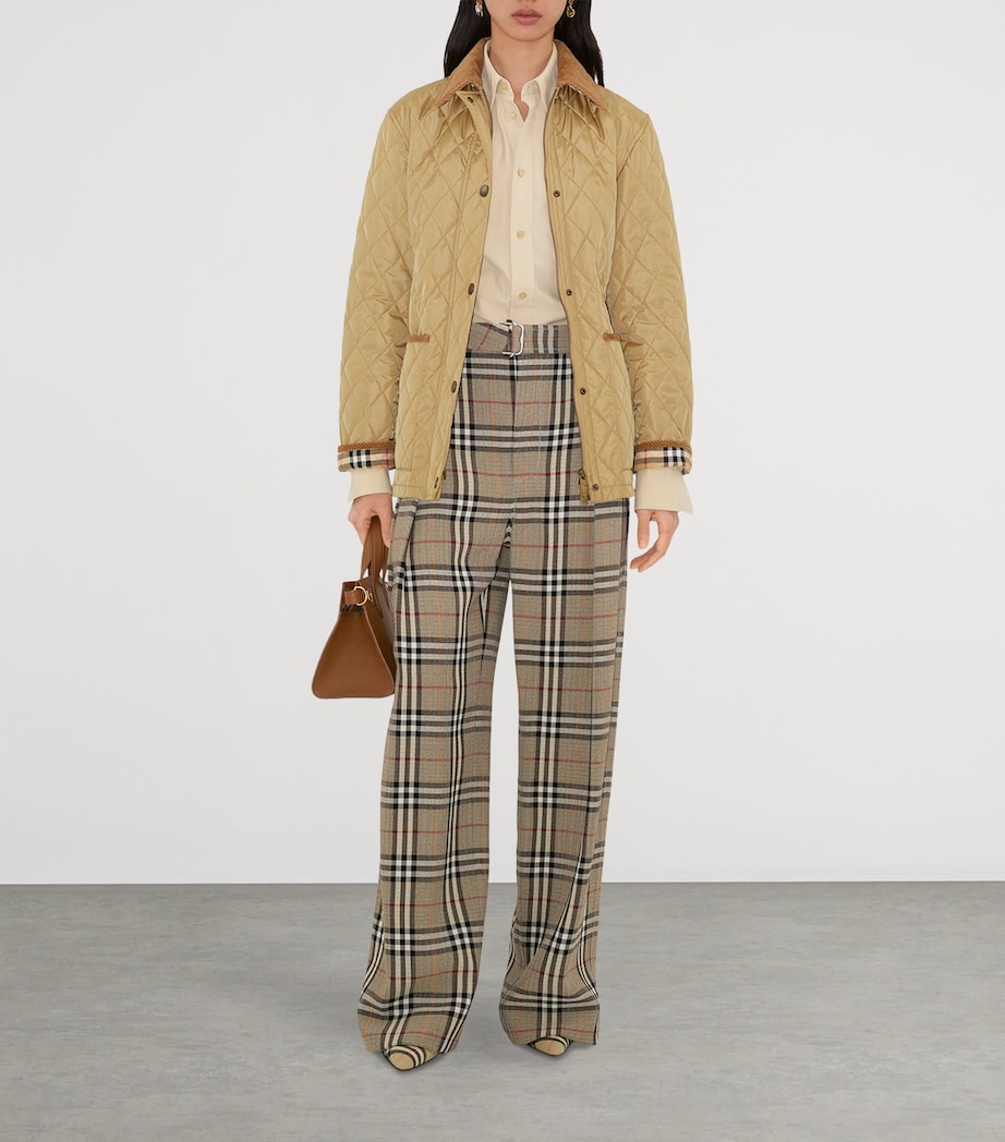 Quilted Belted Field Jacket FLAX Image 3