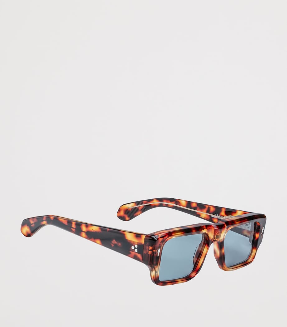 Jacques Marie Mage Tortoiseshell Devoto Rectangle Sunglasses Leopard Image 2