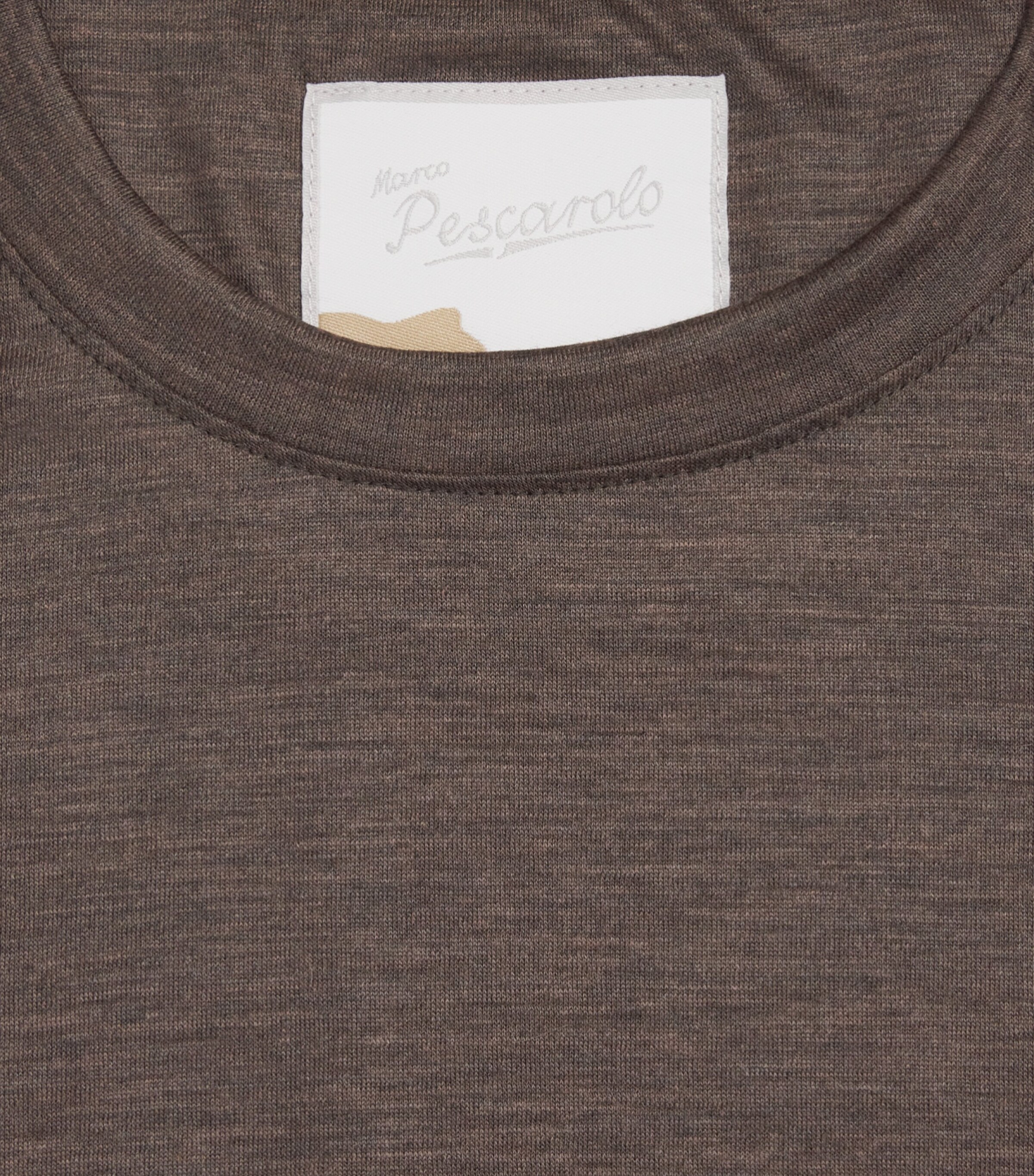 Marco Pescarolo Womens Cashmere T-Shirt Brown Image 6