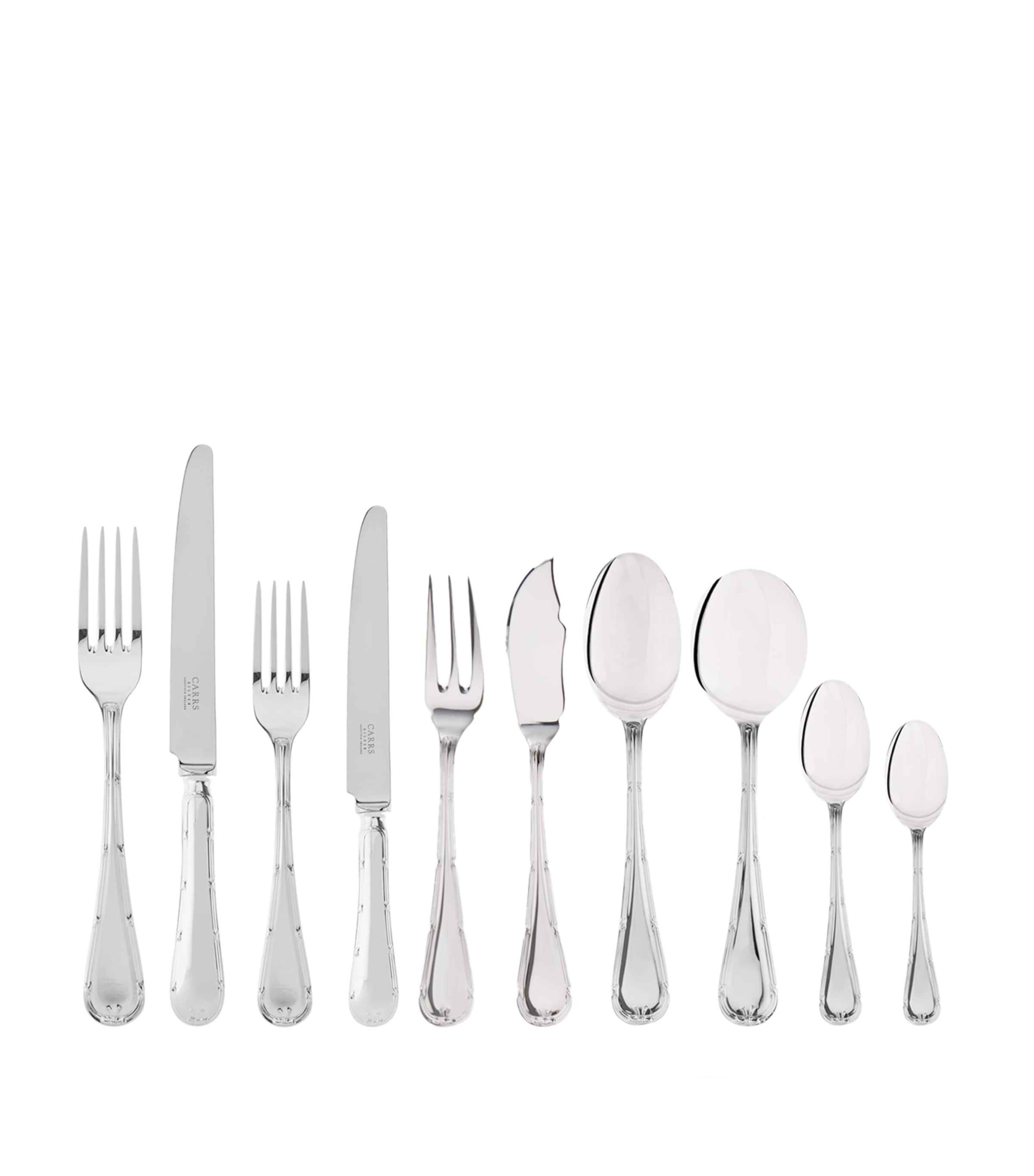 English Reed and Ribbon Silver-Plated 84-Piece Set SILVER Image 2