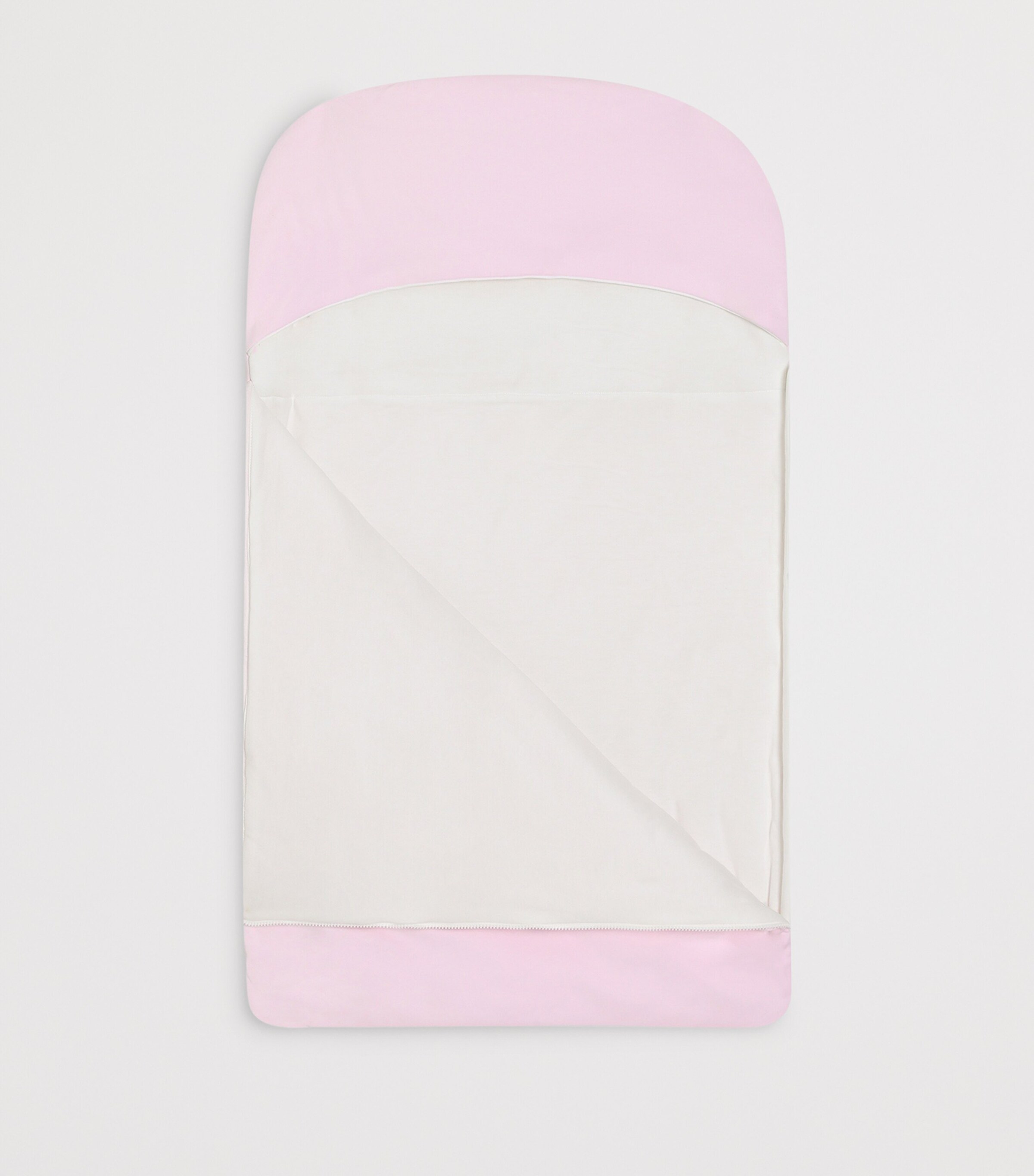 Dolce&Gabbana Kids Cotton-Linen Logo Sleeping Nest Pink Image 2
