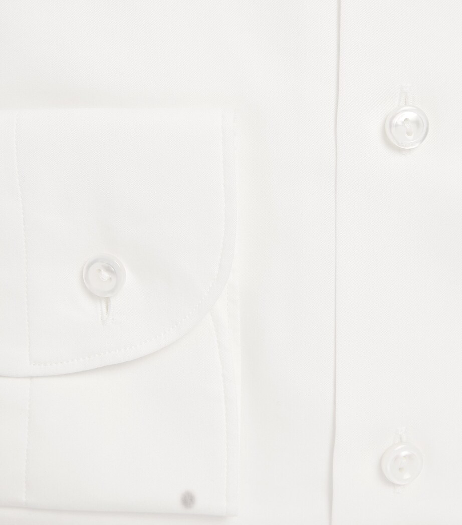 Eton Mens Cotton-Silk Formal Shirt White Image 5