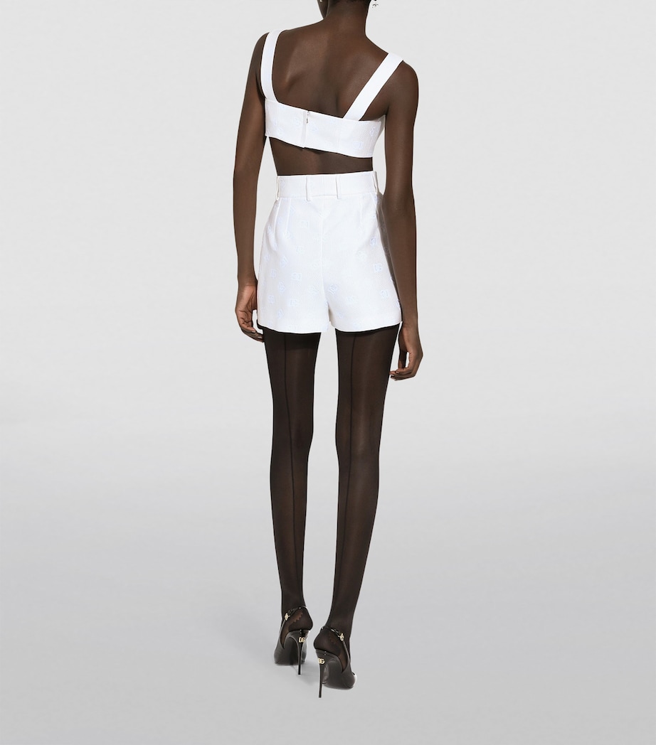 Logo Crop Top W0001-NATURAL WHITE Image 5