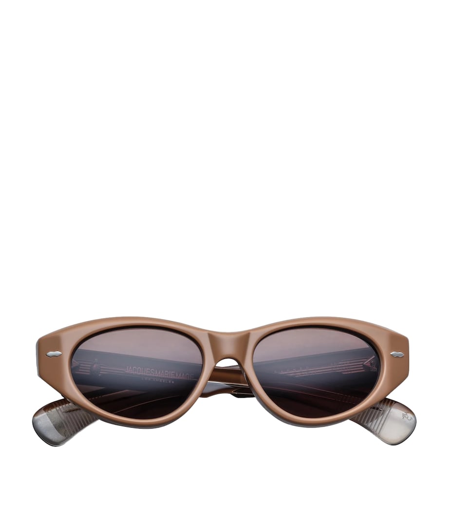 Jacques Marie Mage Krasner Oval Sunglasses Tobacco Image 1