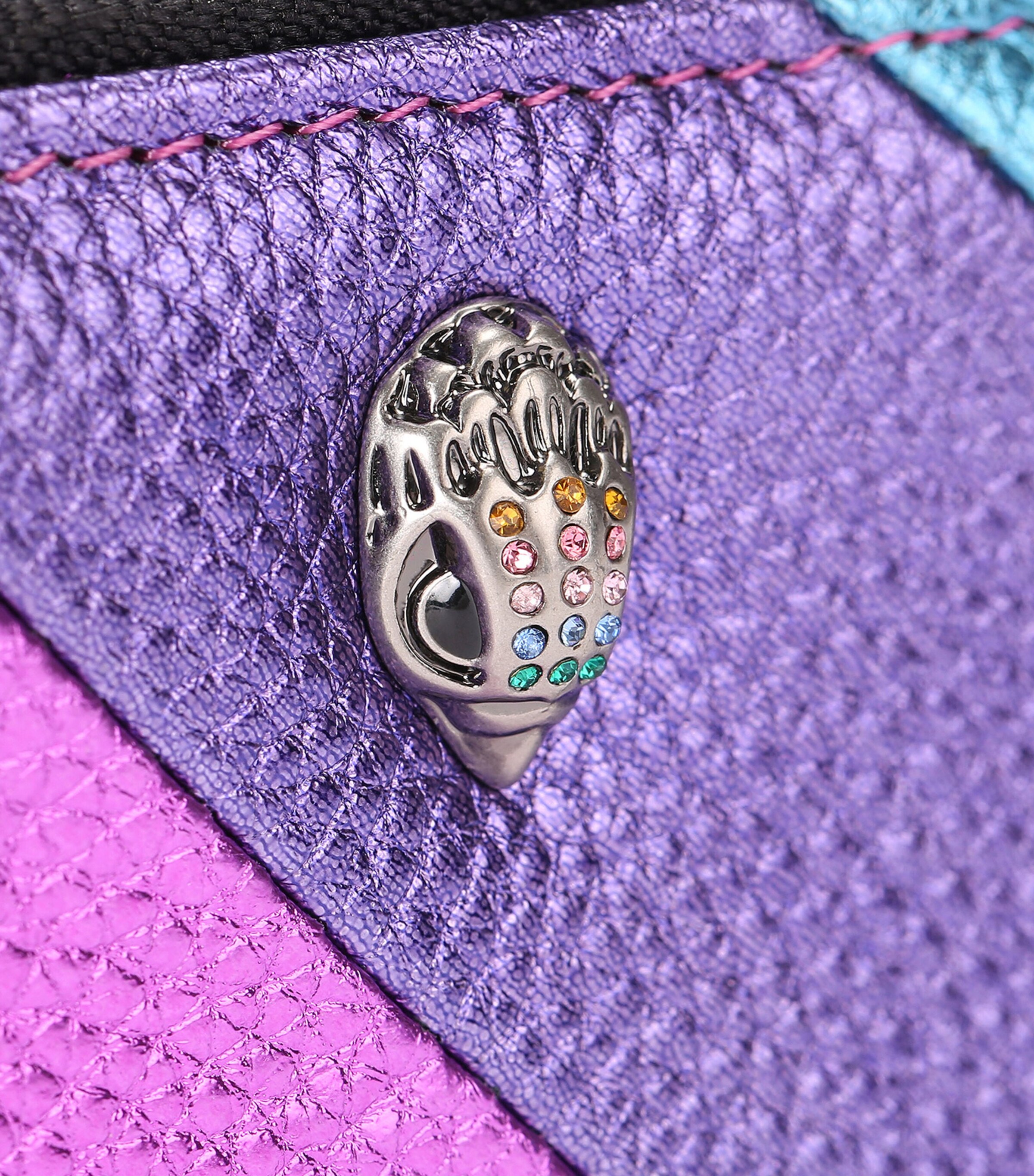 Kurt Geiger London Mini Leather Rainbow Purse Mult/other Image 4