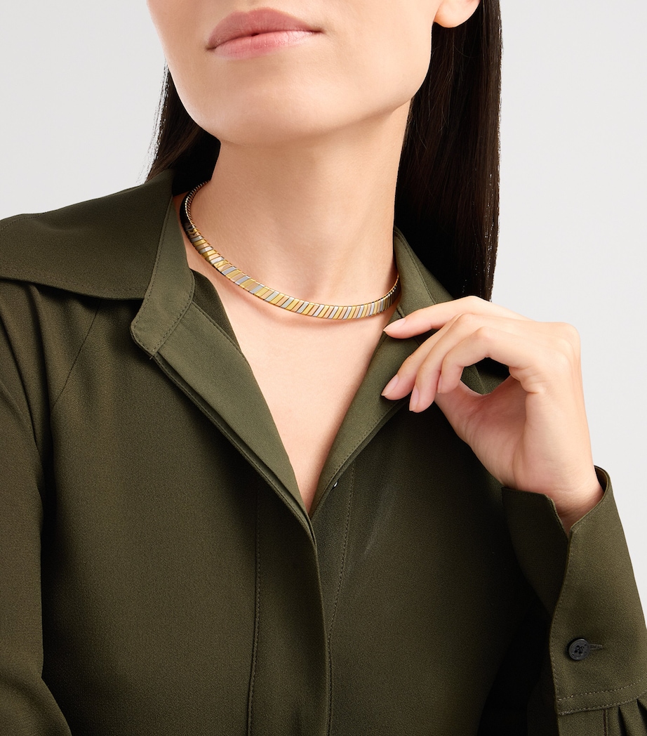 Bvlgari Mixed-Gold Tubogas Choker Image 5