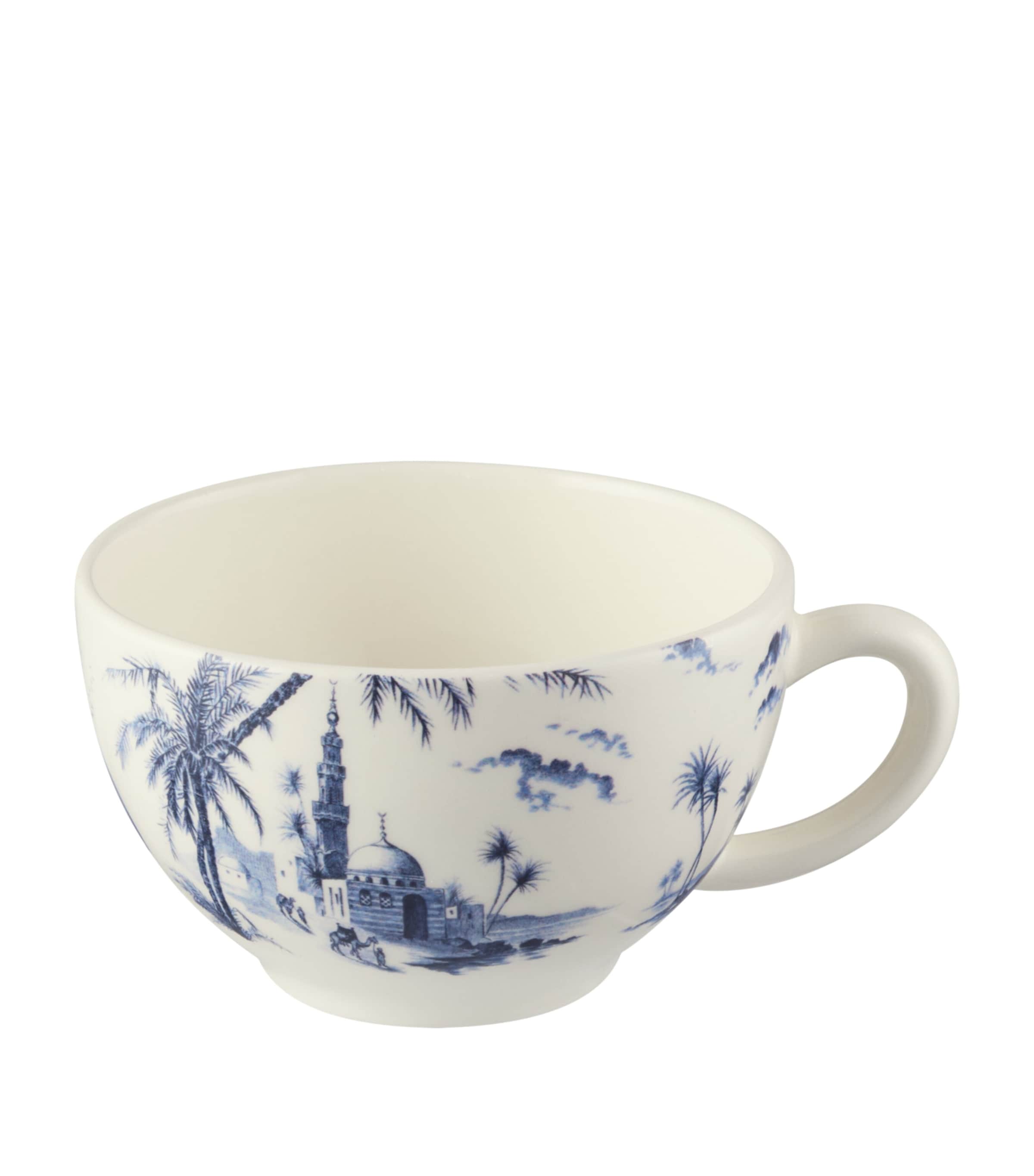 Ceramic Dépareillé Teacup and Saucer BLUE Image 2