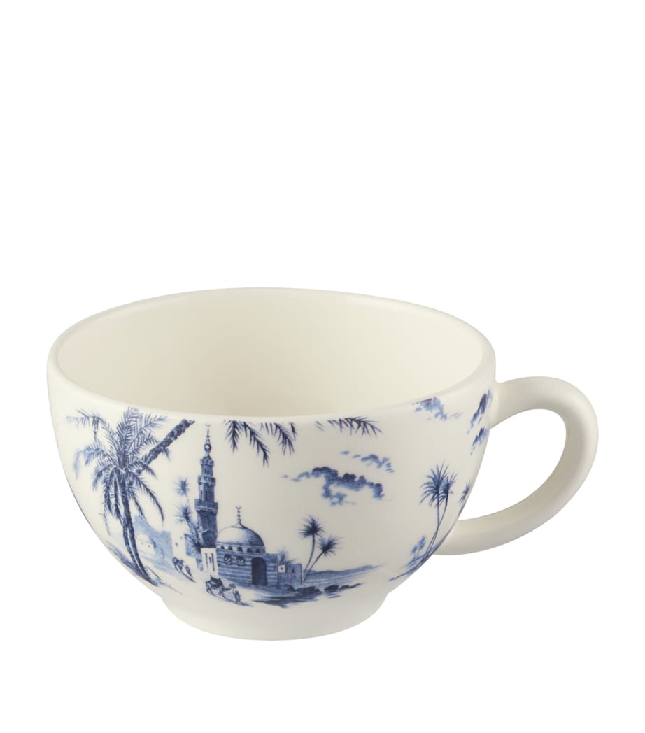 Ceramic Dépareillé Teacup and Saucer BLUE Image 2