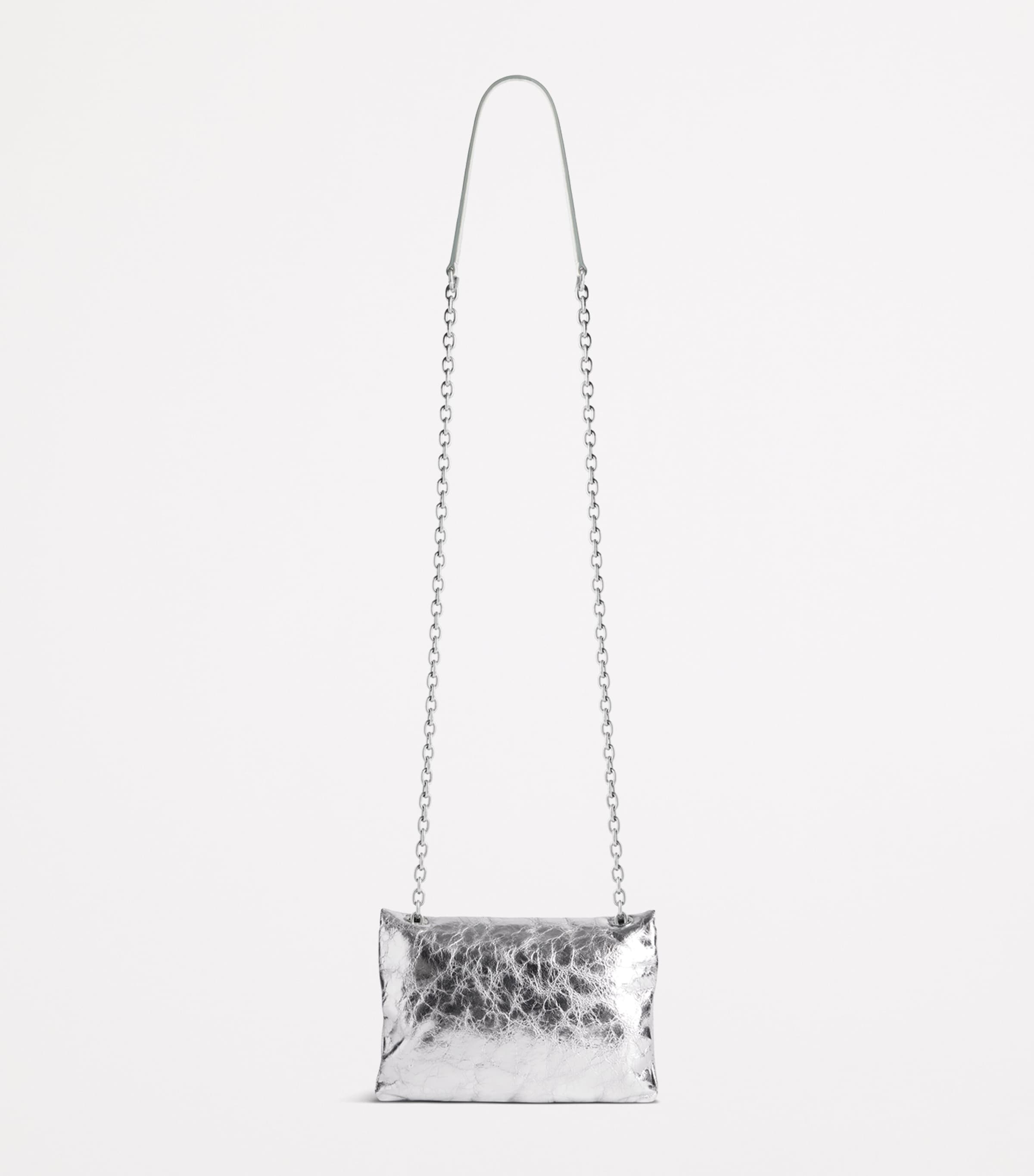 Balenciaga Metallic Leather Monaco Nano Shoulder Bag Image 2