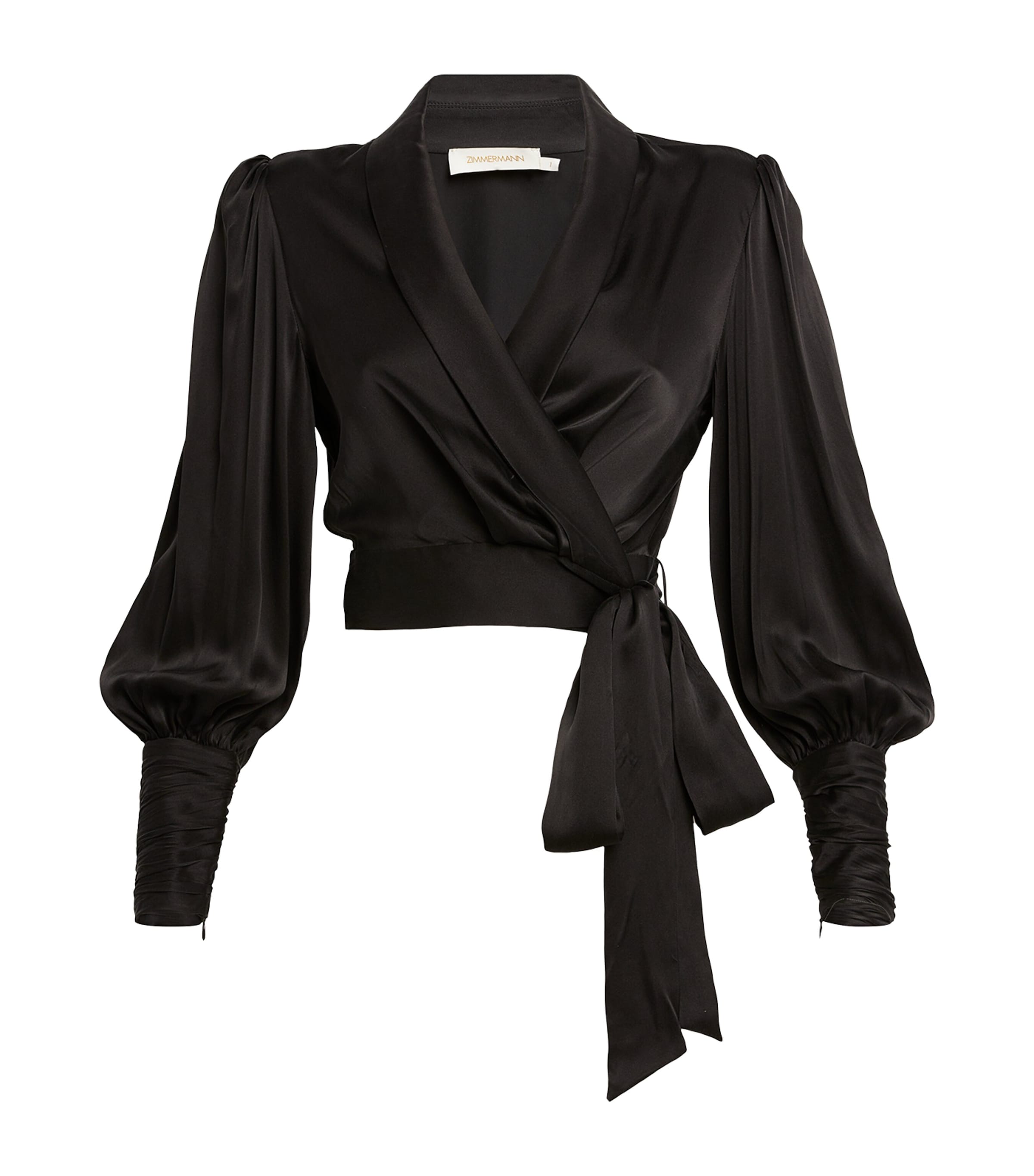 ZIMMERMANN SILK WRAP BLOUSE 