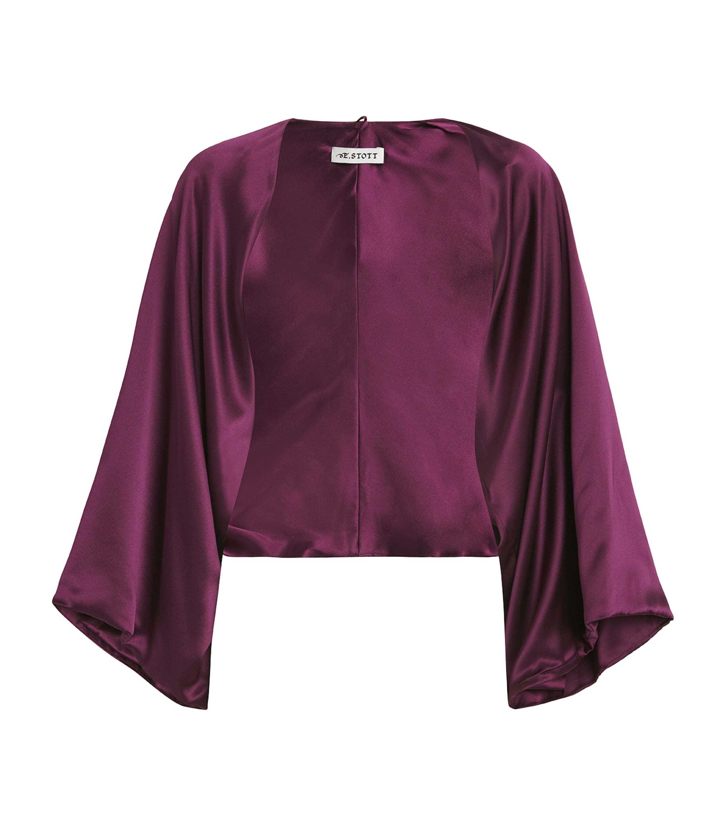 Shop E.stott E. Stott Silk Paloma Sleeves In Purple