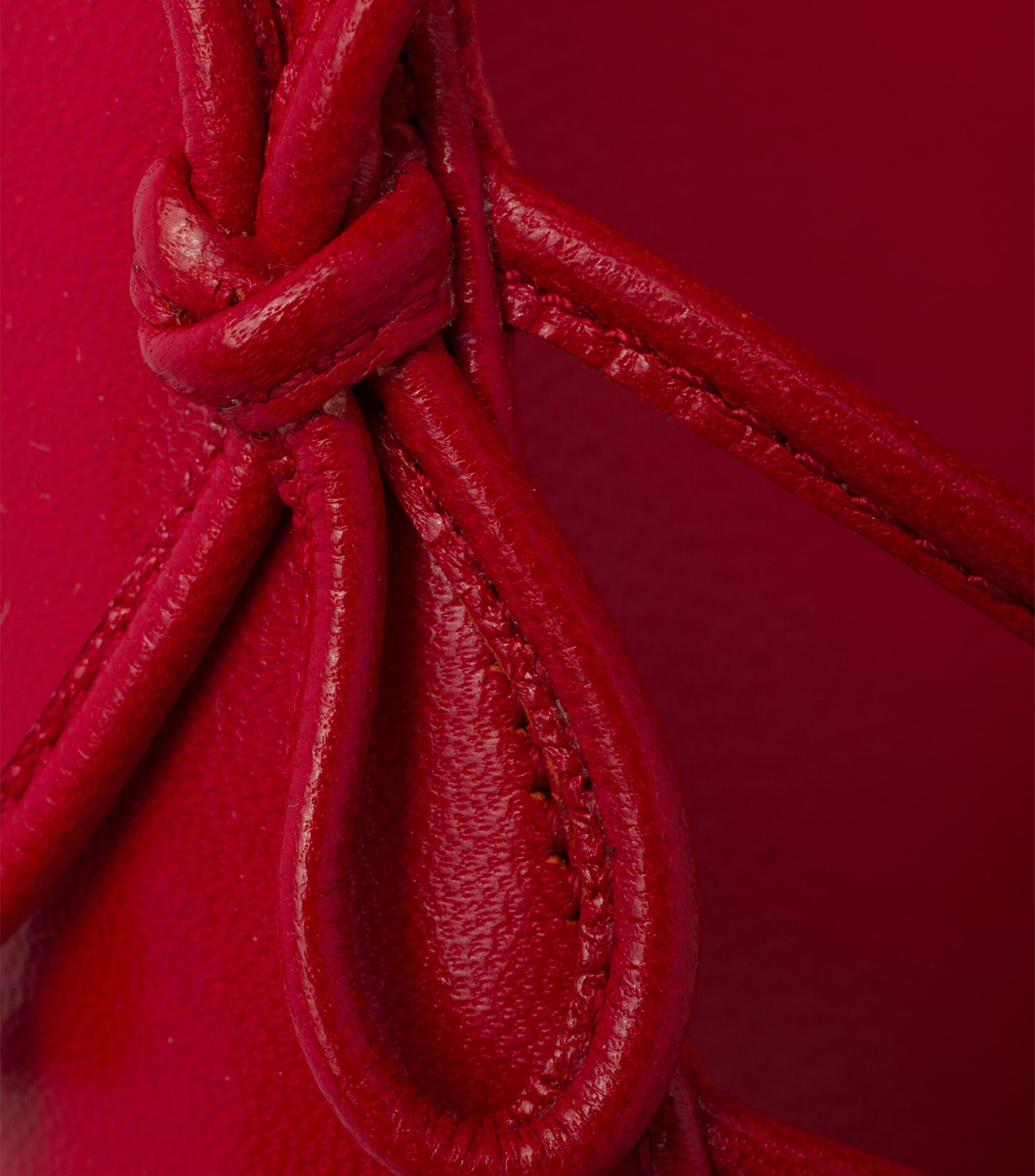 Prada Leather Open-Side Pumps 45 Red Image 7