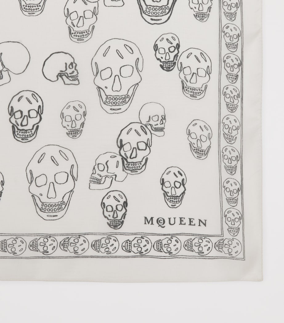 Silk Painted Skull Scarf 9260 Image 3