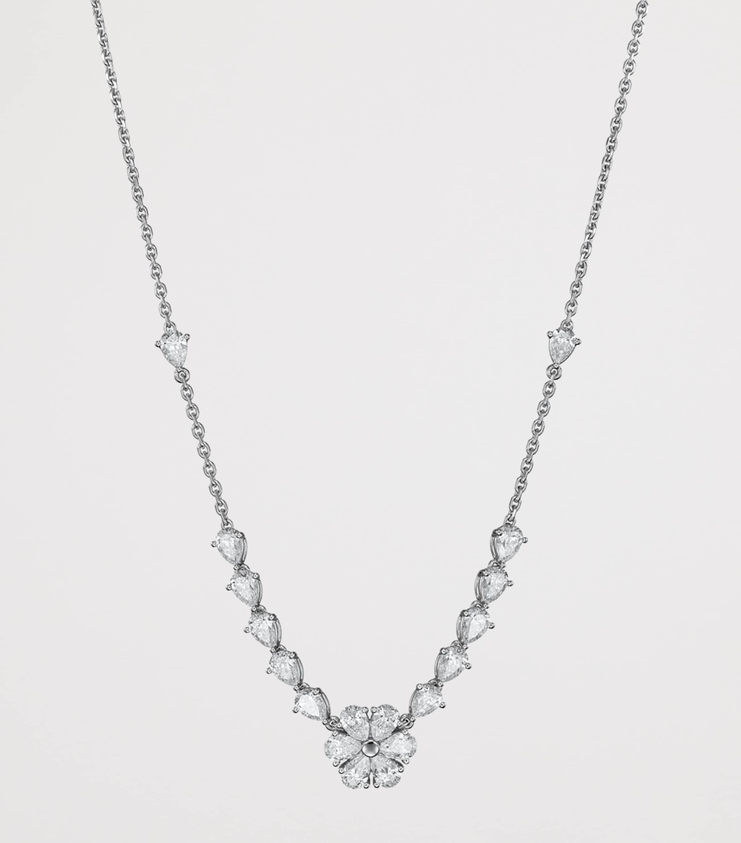 White Gold and Diamond L'Heure du Diamant Necklace 18K WHITE GOLD Image 2