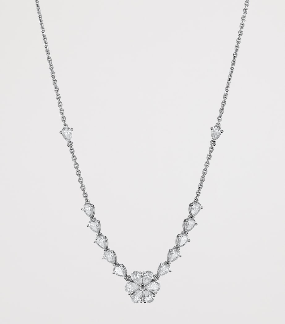White Gold and Diamond L'Heure du Diamant Necklace 18K WHITE GOLD Image 2
