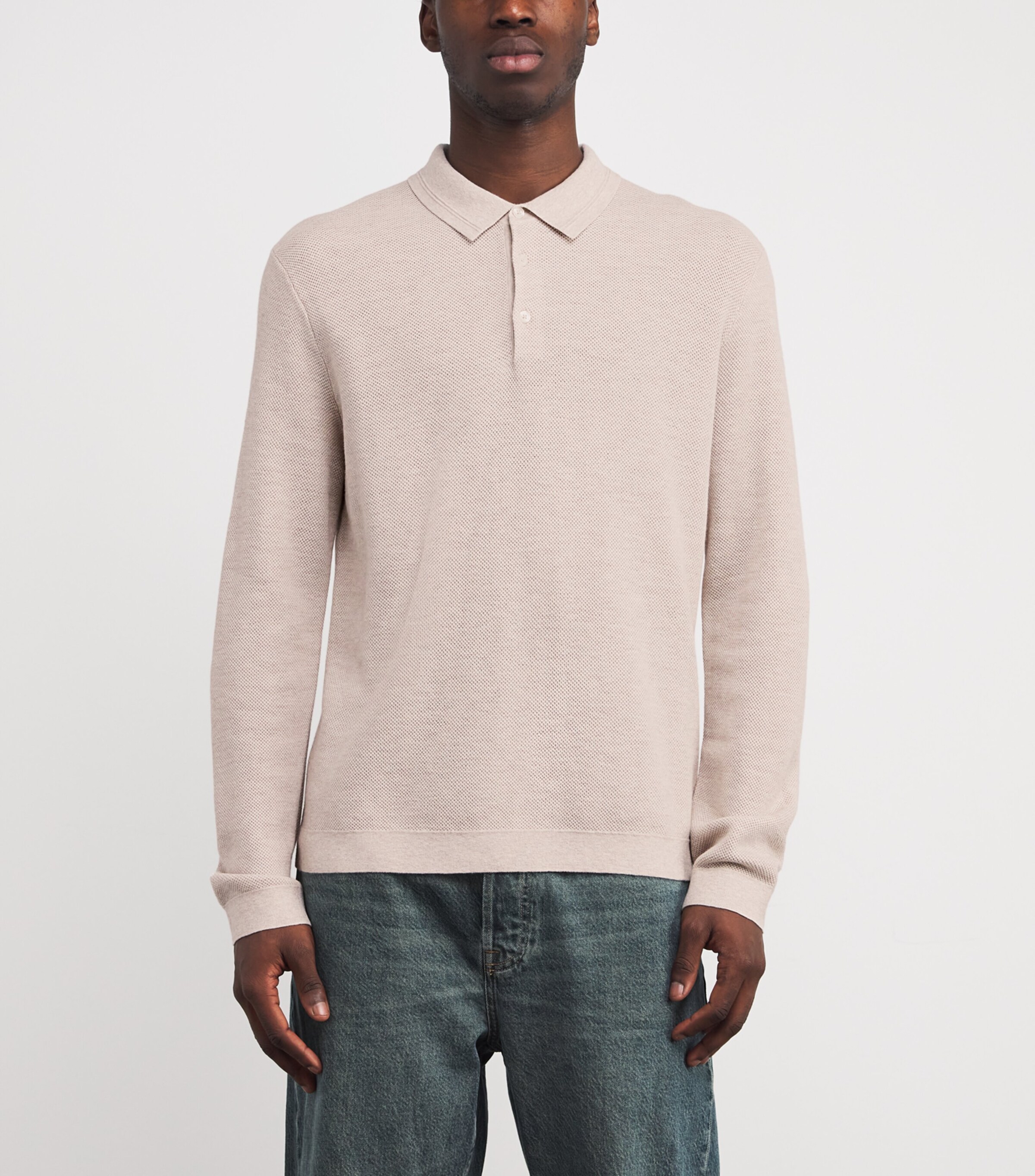 Cotton-Blend Elwynn Polo Shirt CANVAS Image 3