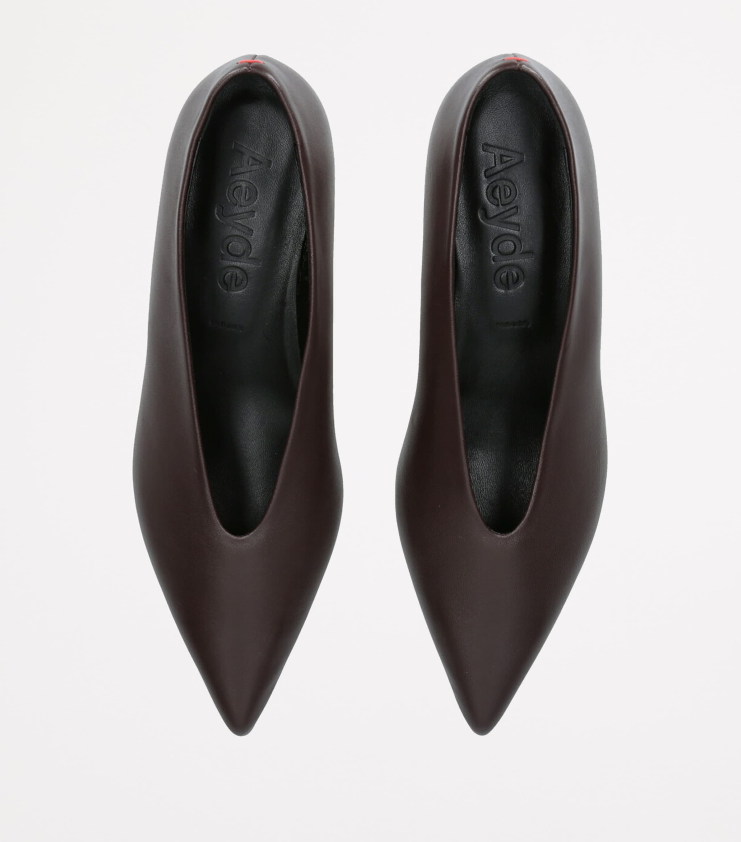 aeyde Leather Clara Pumps 20 Dark Brown Image 4