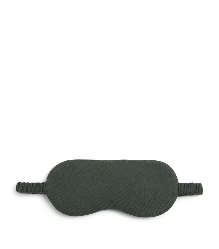 Brushed Cotton Sleep Mask DARK GREEN Image 1