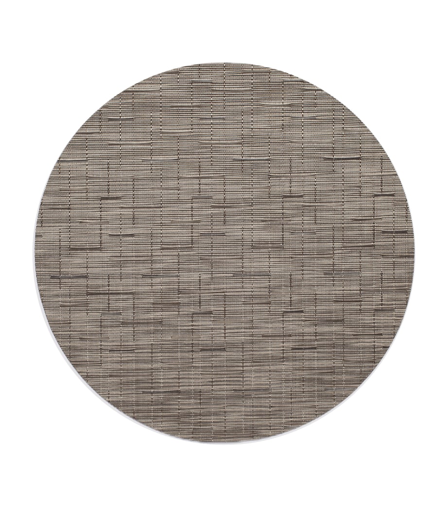 Bamboo Round Placemat (38cm) YELLOW Image 1