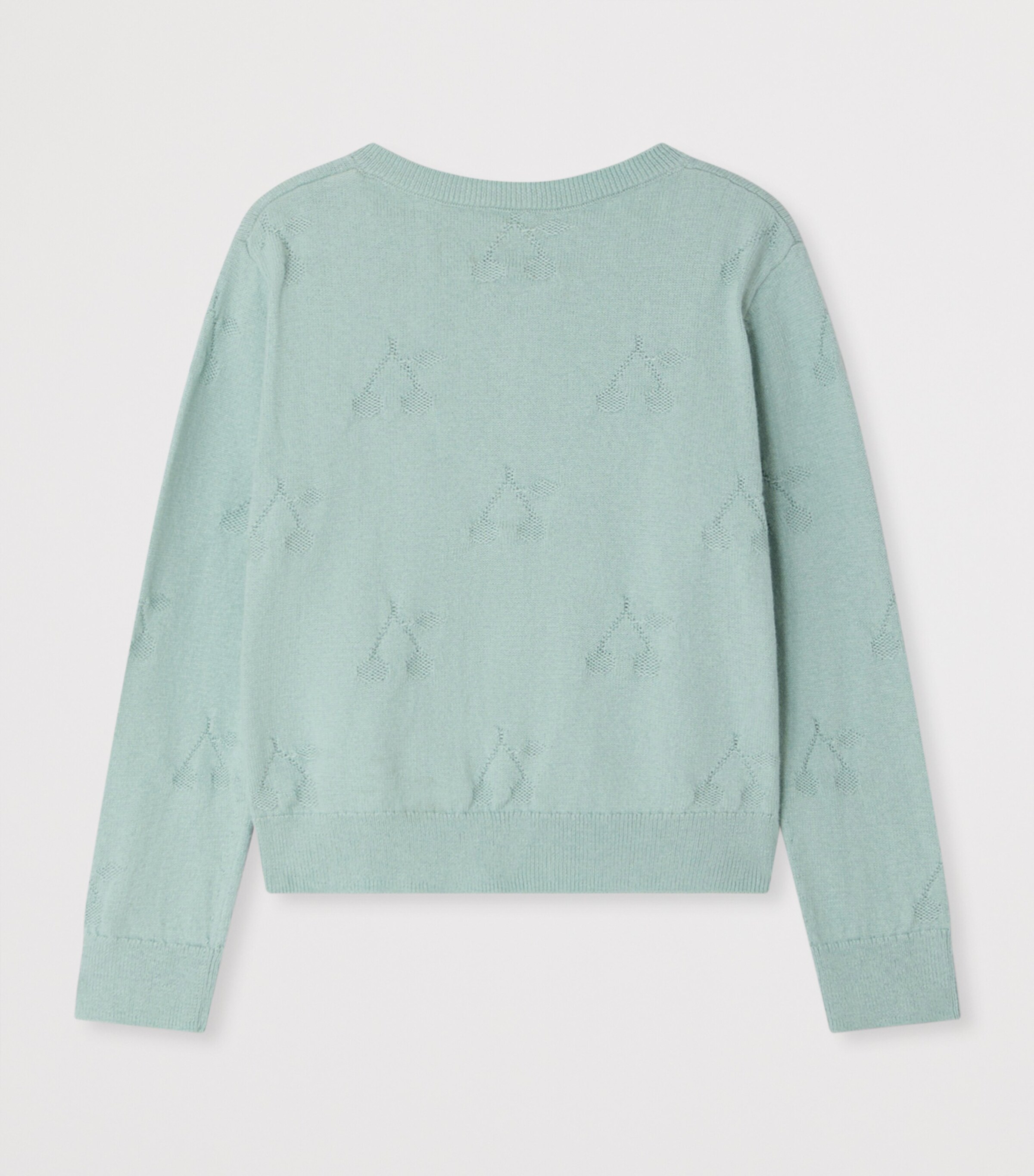 Bonpoint Cherry Cardigan (10-14 Years) Vert Celadon Image 2