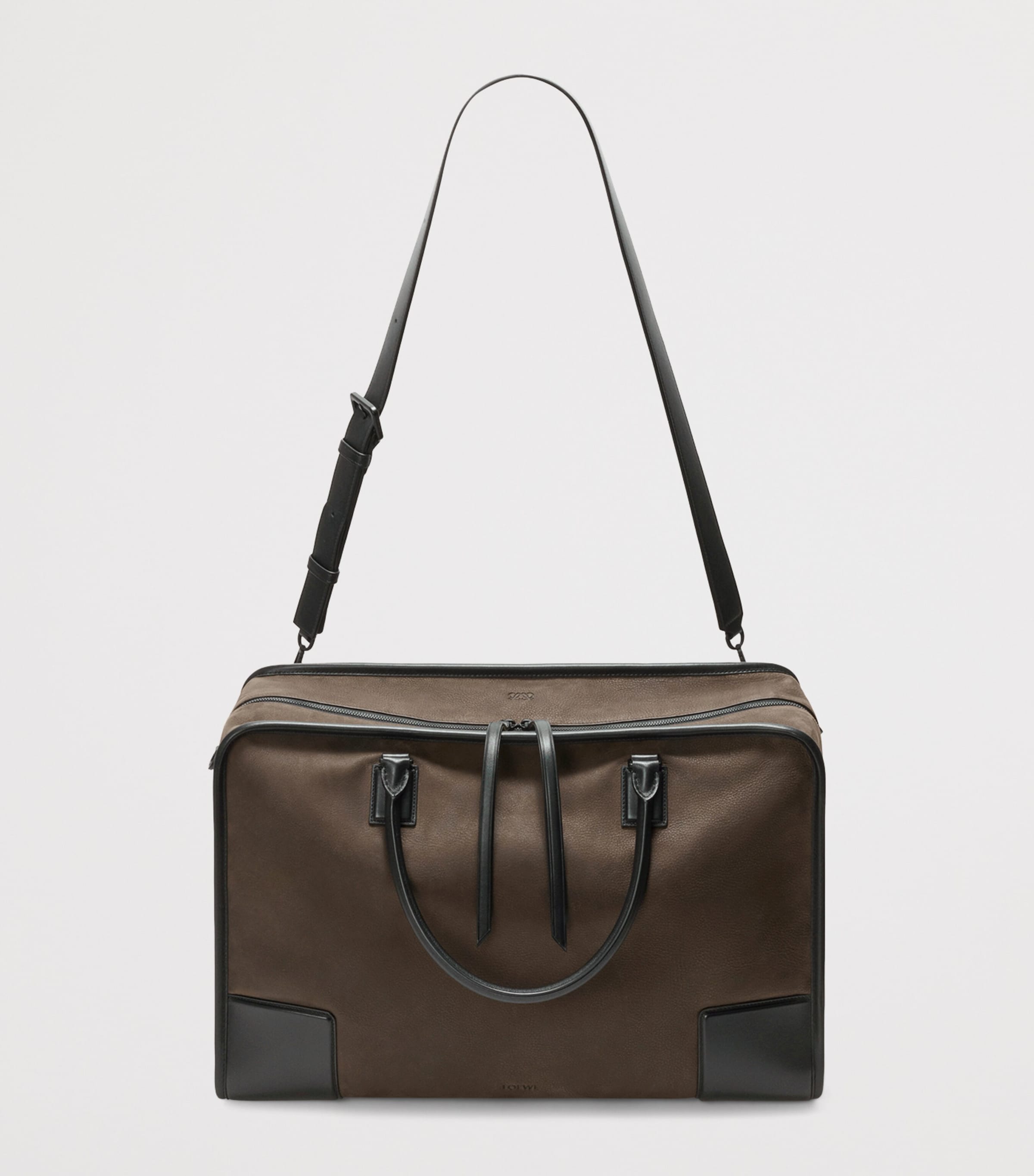LOEWE Large Leather Amazona 180 Duffle Bag Khaki Image 9