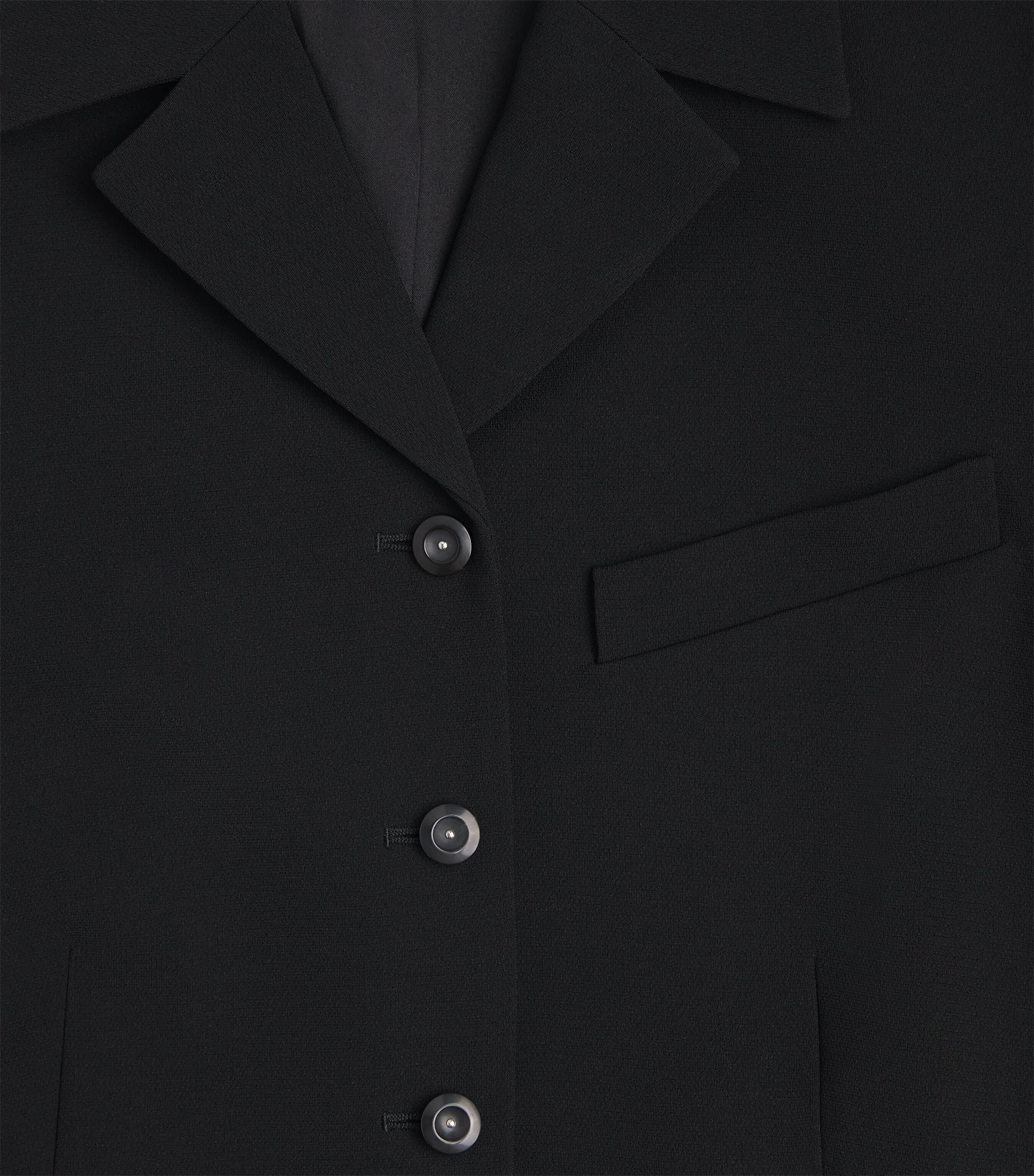 Crepe Jersey Admiral Blazer BLACK - 001 Image 5