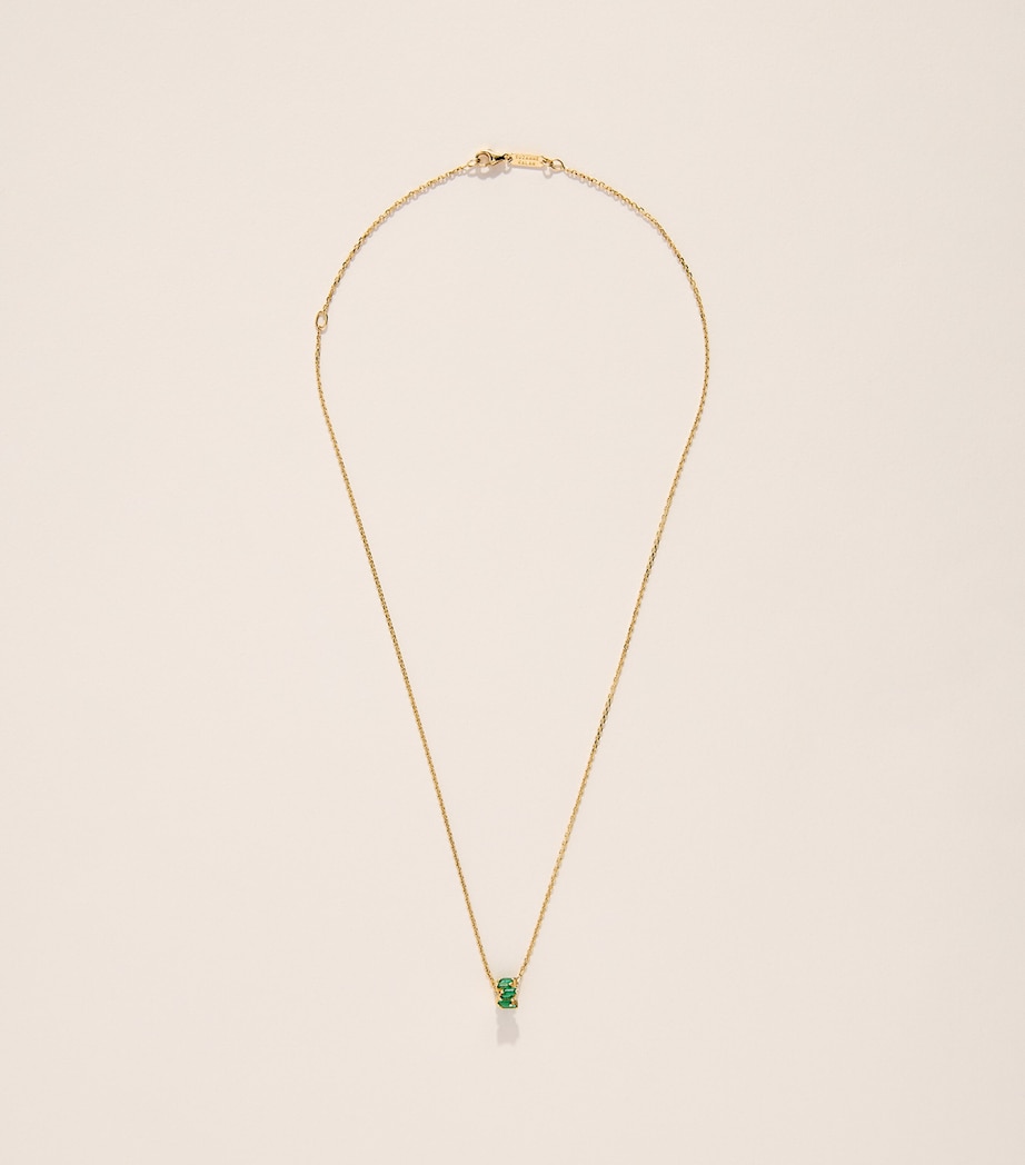 Suzanne Kalan Yellow Gold and Emerald Infinite Pendant Necklace Yg/emer Image 3