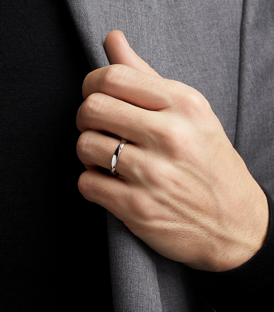 White Gold Spiral RIng WHITE GOLD Image 4