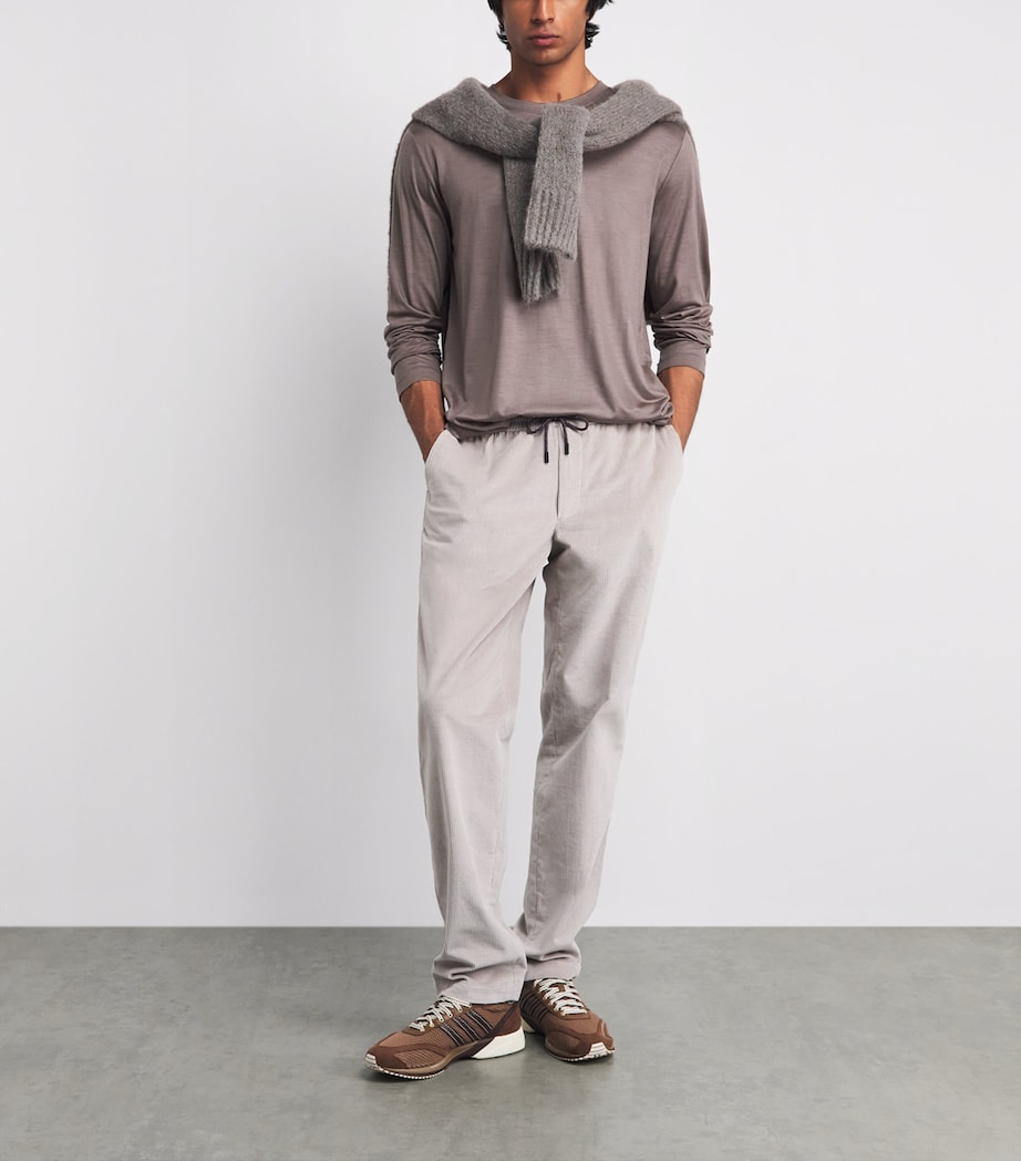 Sease Mens Virgin Wool Long-Sleeve T-Shirt Wombat Image 2