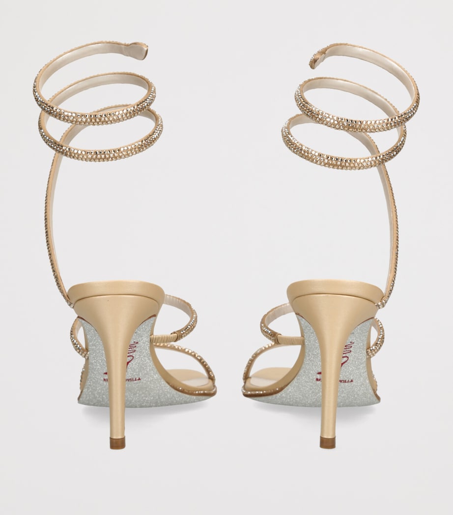 Satin Embellished Cleo Sandals 80 BEIGE COMB Image 2