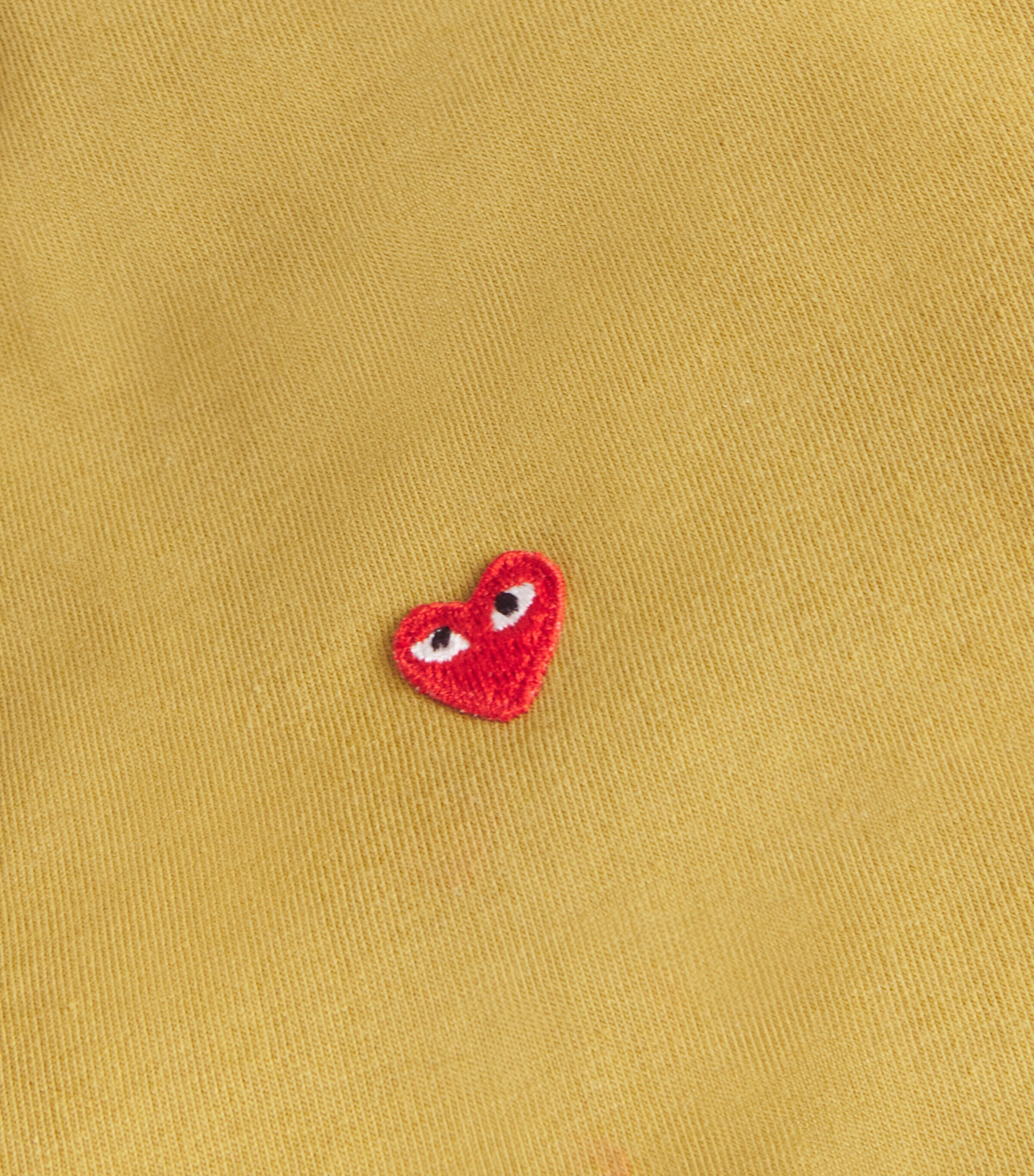Comme Des Garçons Play Mens Mini Heart Logo T-Shirt Olive Image 5