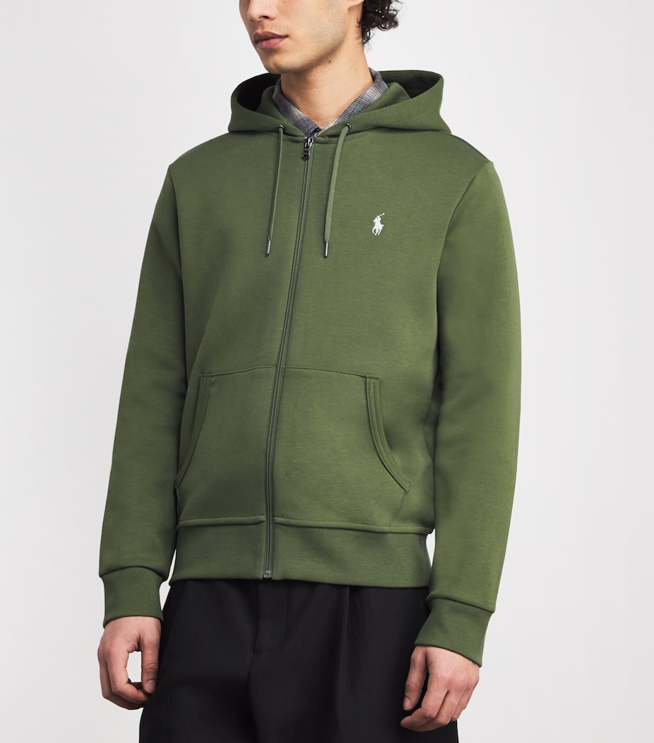 Cotton-Blend Logo Zip-Up Hoodie SUPPLY OLIVE/C1730 Image 3